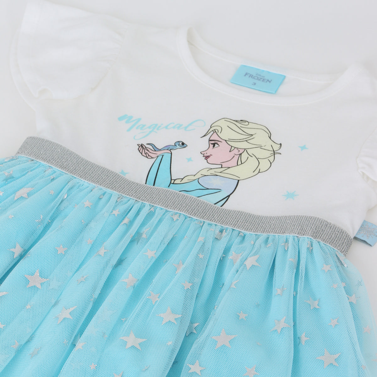 Vestido Tul Niña Elsa Frozen Disney Beige - Vestidos Chile | The Brands Club cl