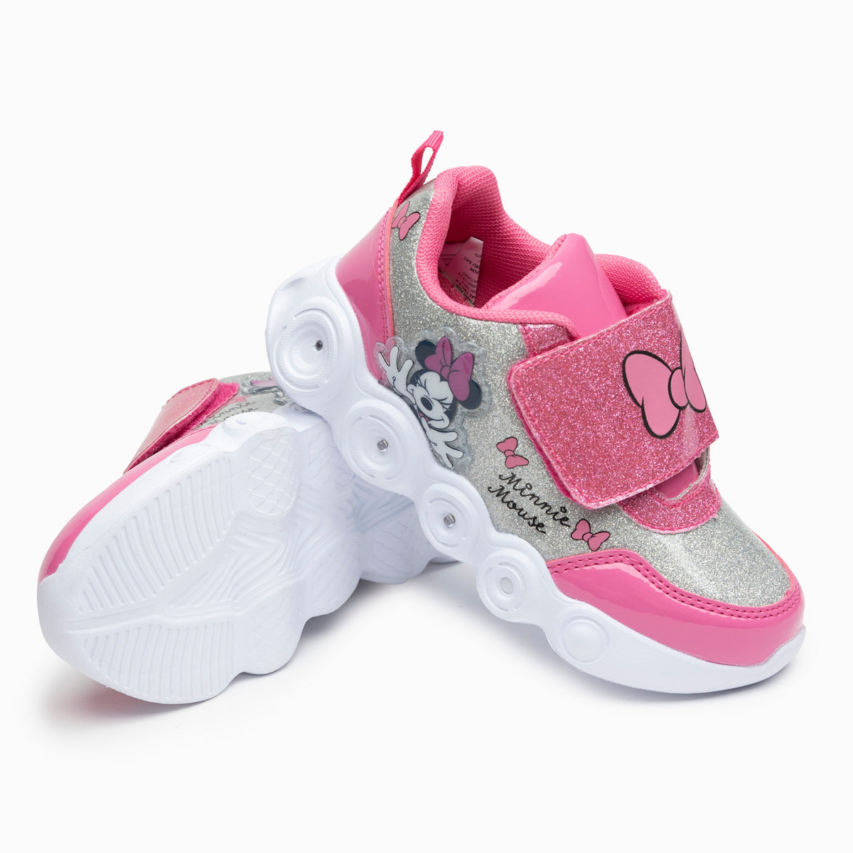 Zapatillas Con Luces Niña Cinta Minnie Fucsia Disney