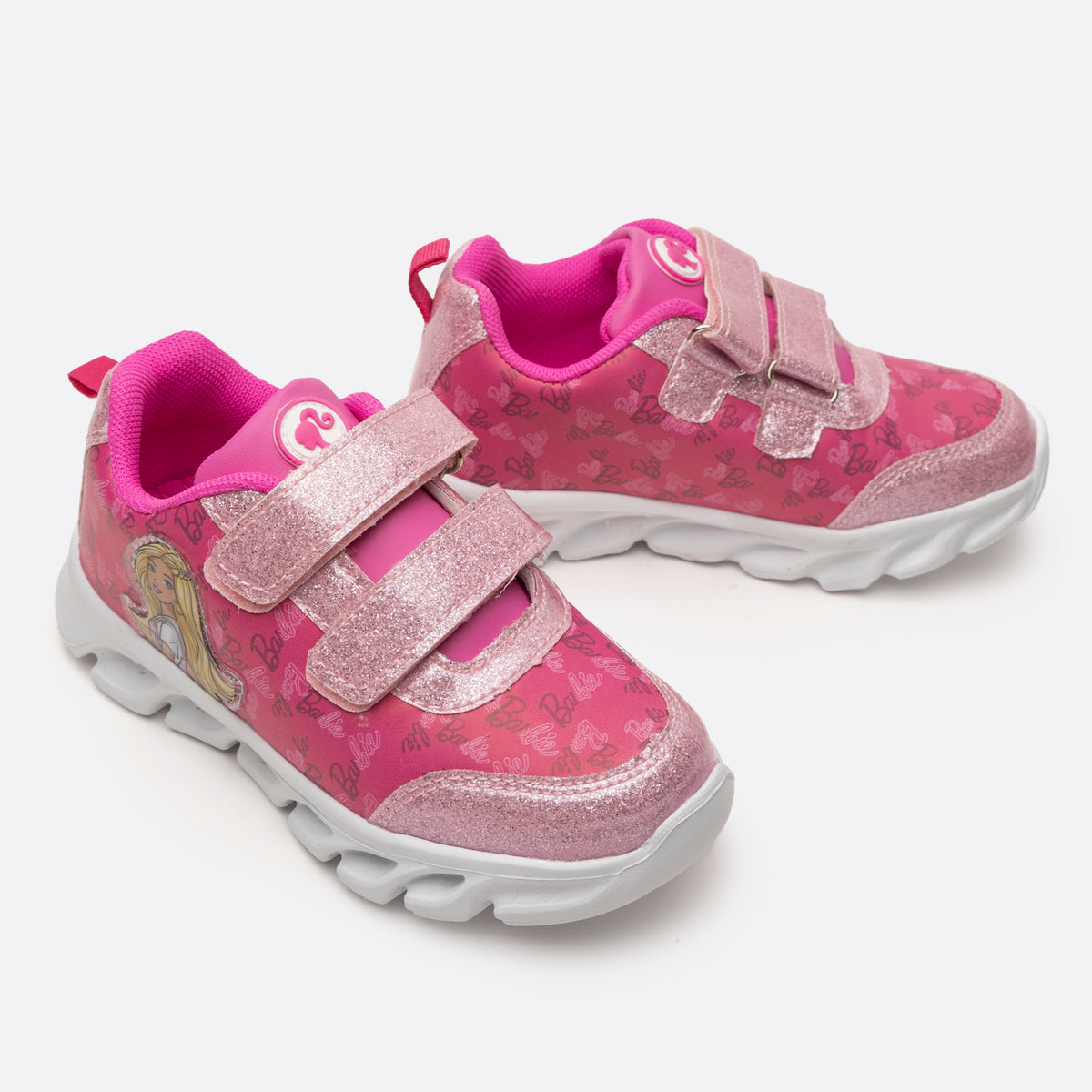Zapatillas Con Luces Niña Rosado Barbie