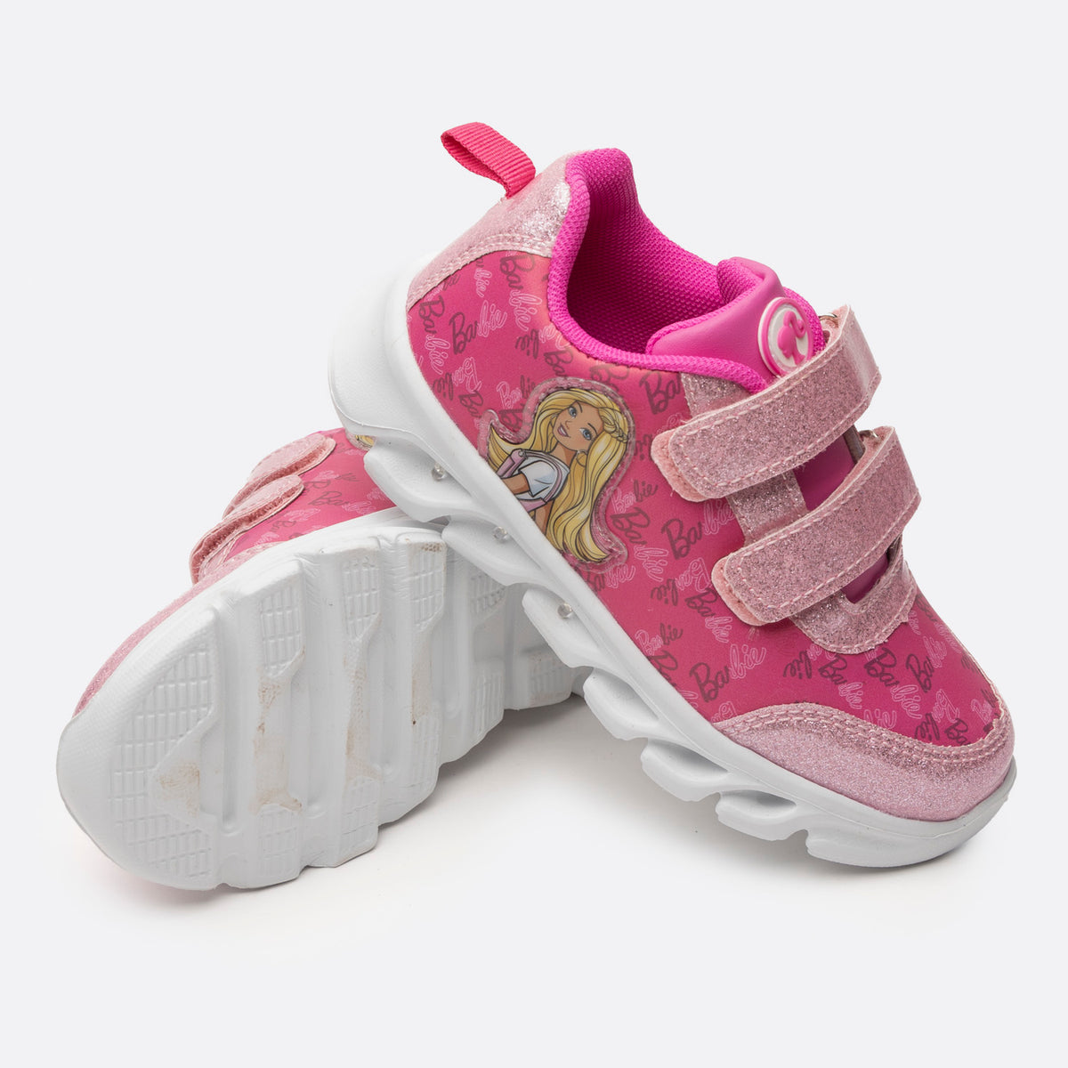 Zapatillas Con Luces Niña Rosado Barbie
