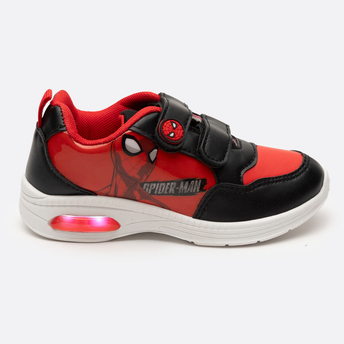 Zapatillas Con Luces Niño Amazing Spiderman Rojo Marvel