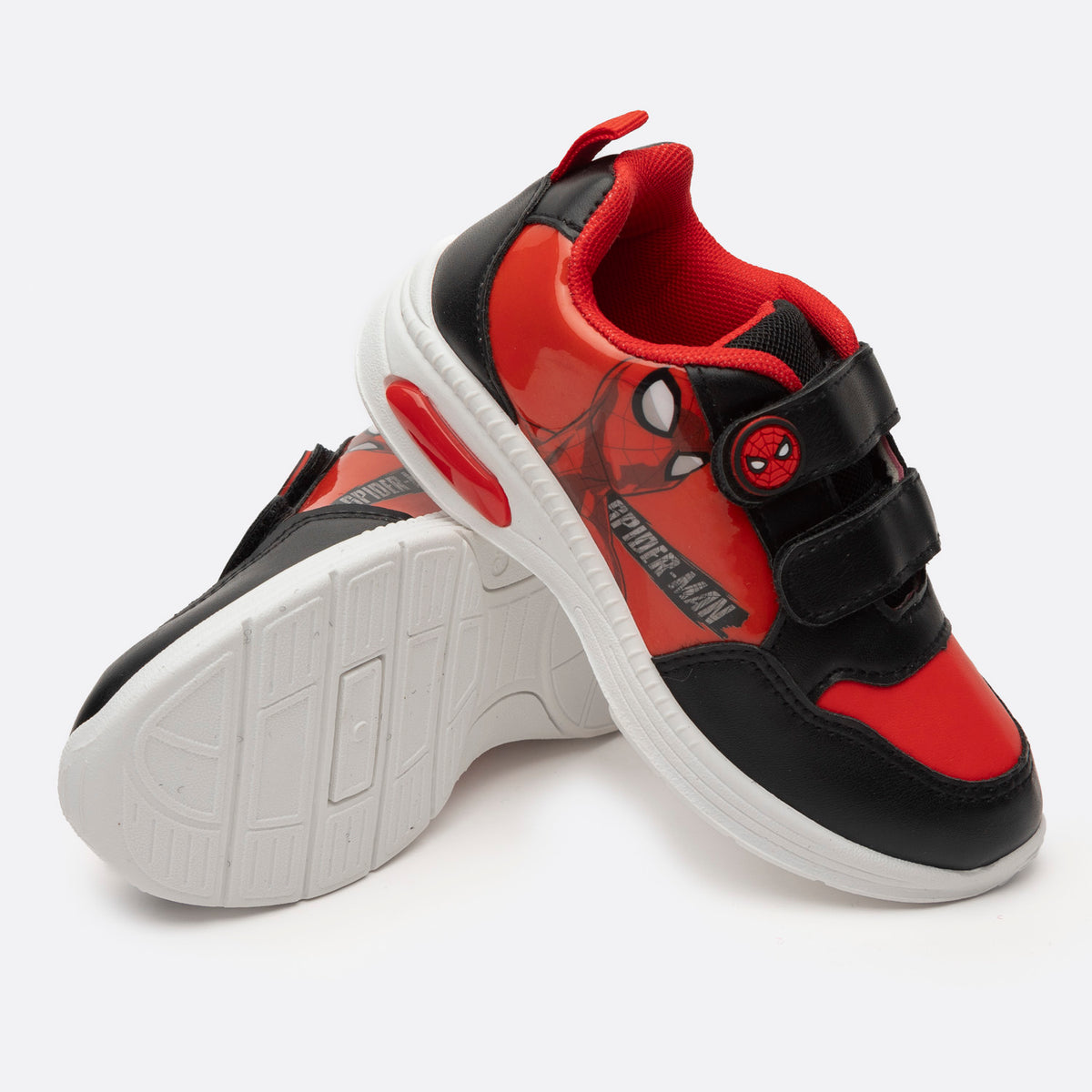 Zapatillas Con Luces Niño Amazing Spiderman Rojo Marvel