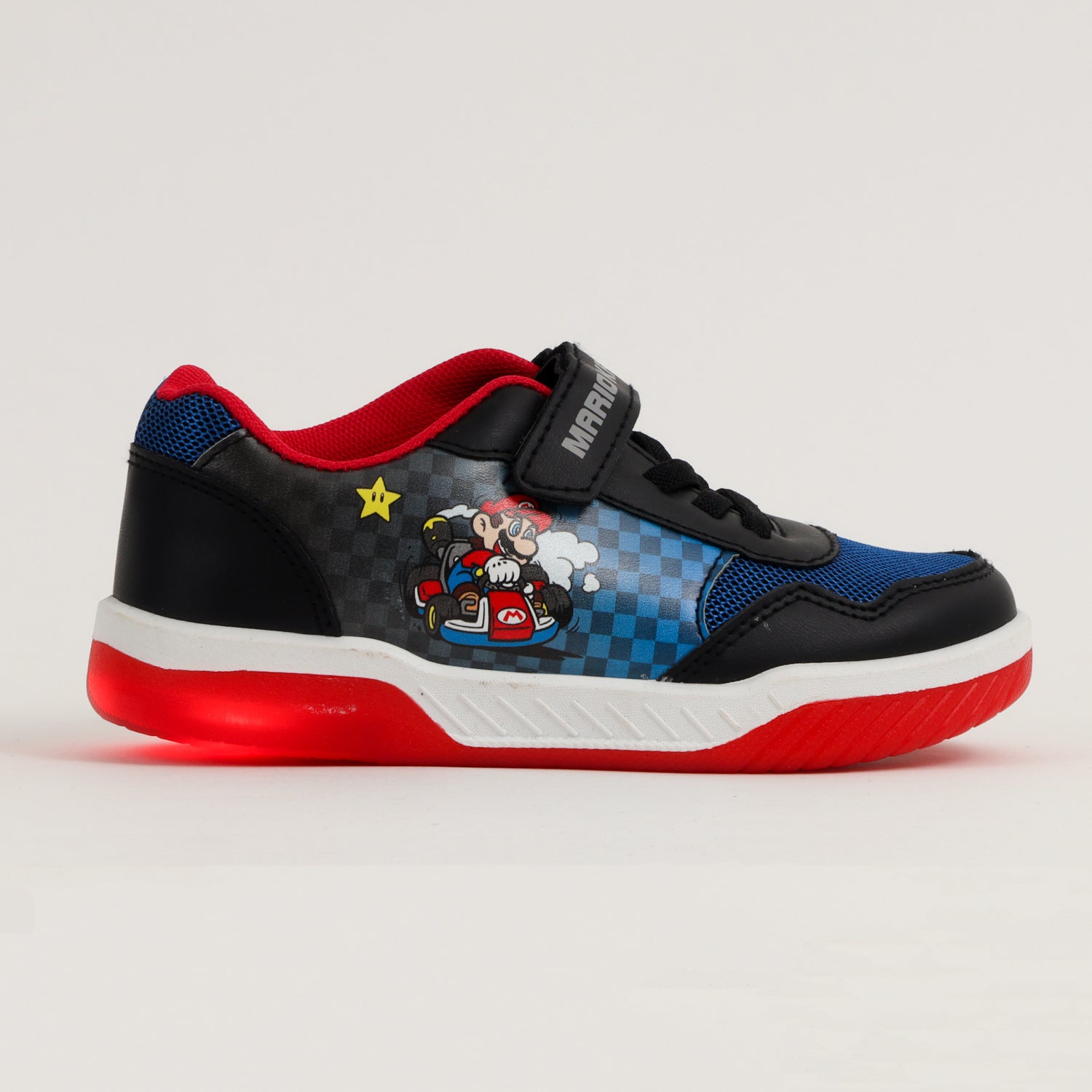 Zapatilla Con Luces Niño B2124 Mario Bross Negro Nintendo