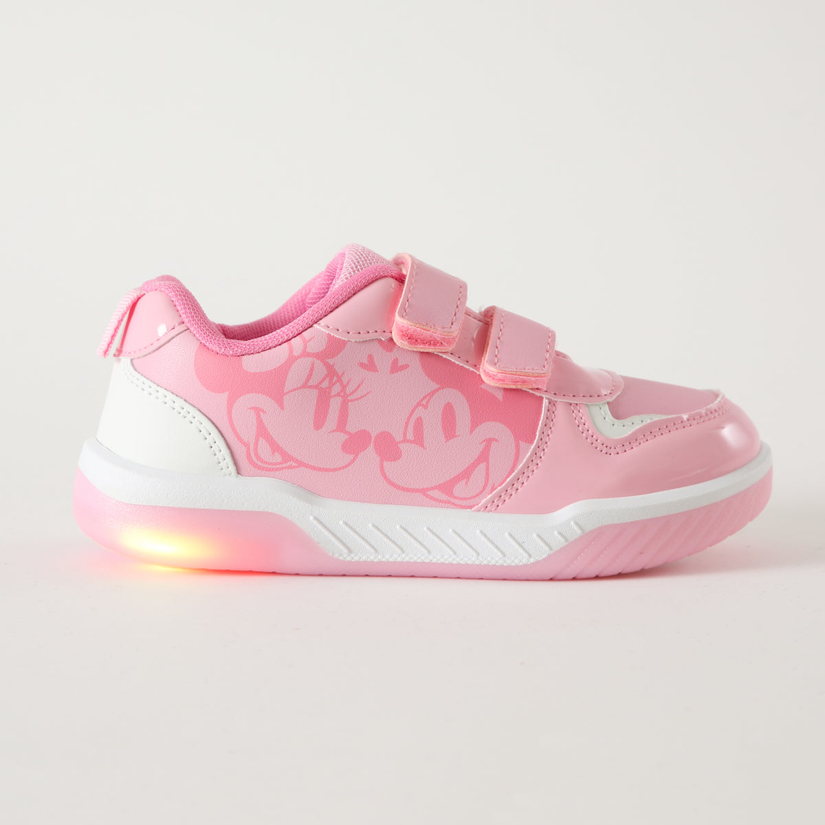 Zapatillas Con Luces Niña Love Minnie Rosado Disney