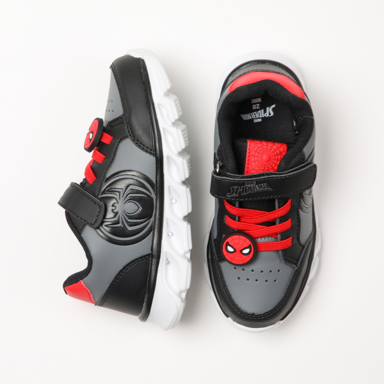 Con Luces Led Zapatillas De Spiderman Para Niños Zapatillas De