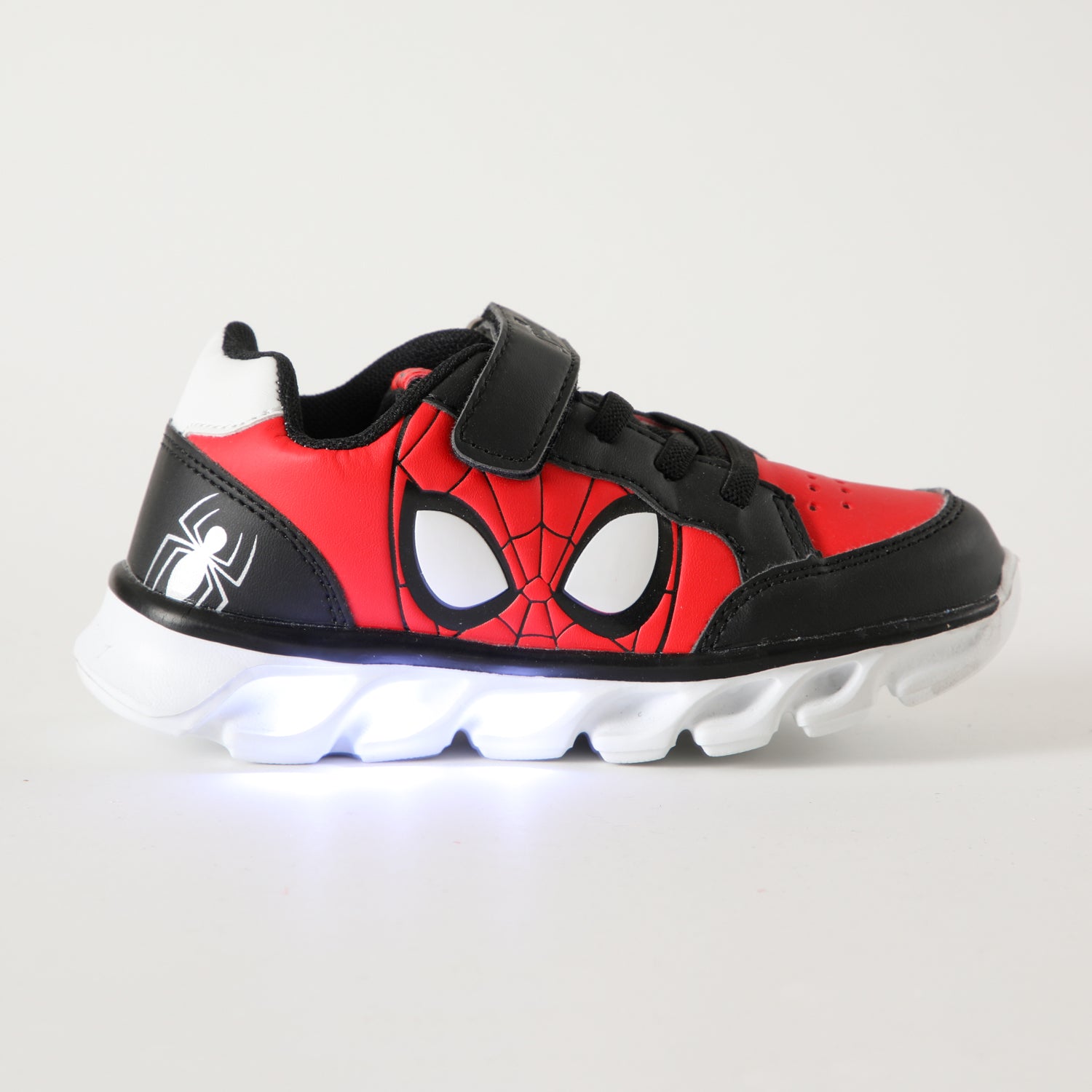 Zapatilla Con Luces Niño Personaje Spiderman Rojo Marvel