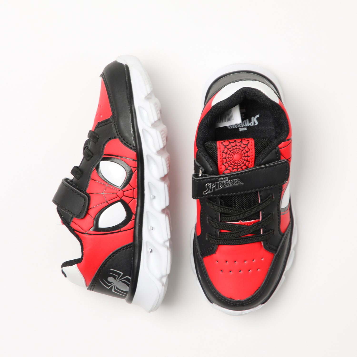 Zapatilla Con Luces Niño Personaje Spiderman Rojo Marvel