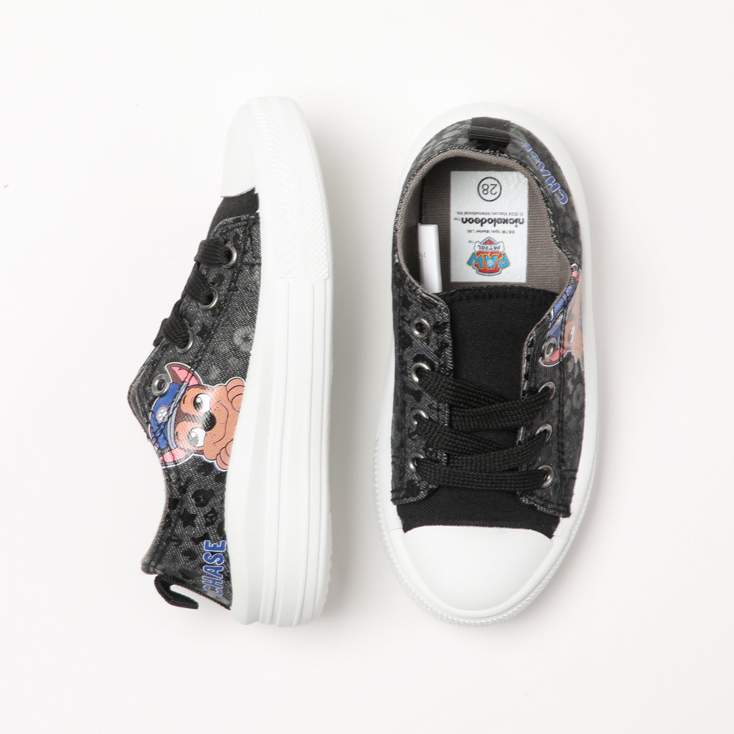 Zapatilla Lona Niño Chase Negro Paw Patrol
