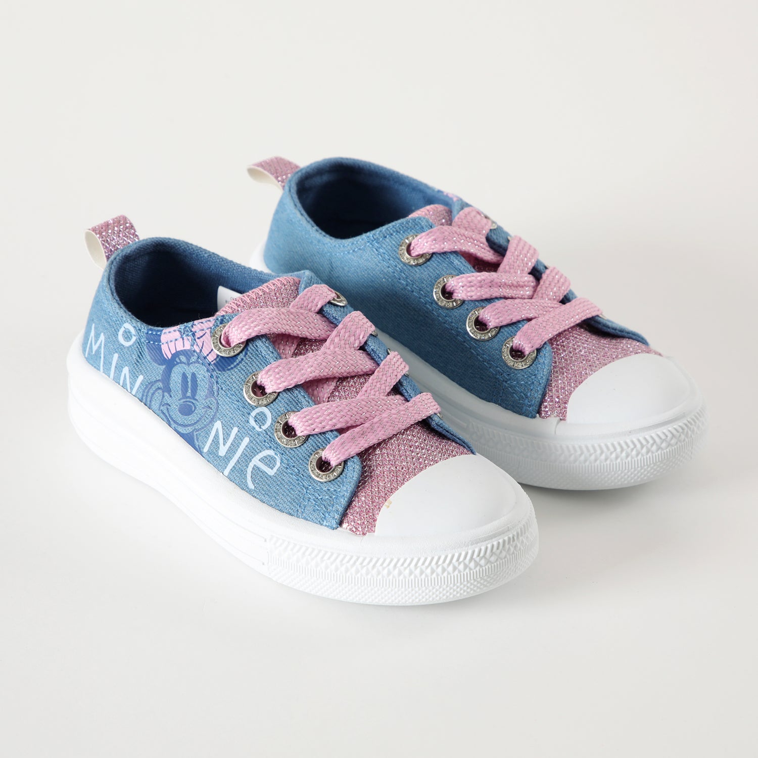 Zapatilla Lona Niña Feliz Minnie Celeste Disney