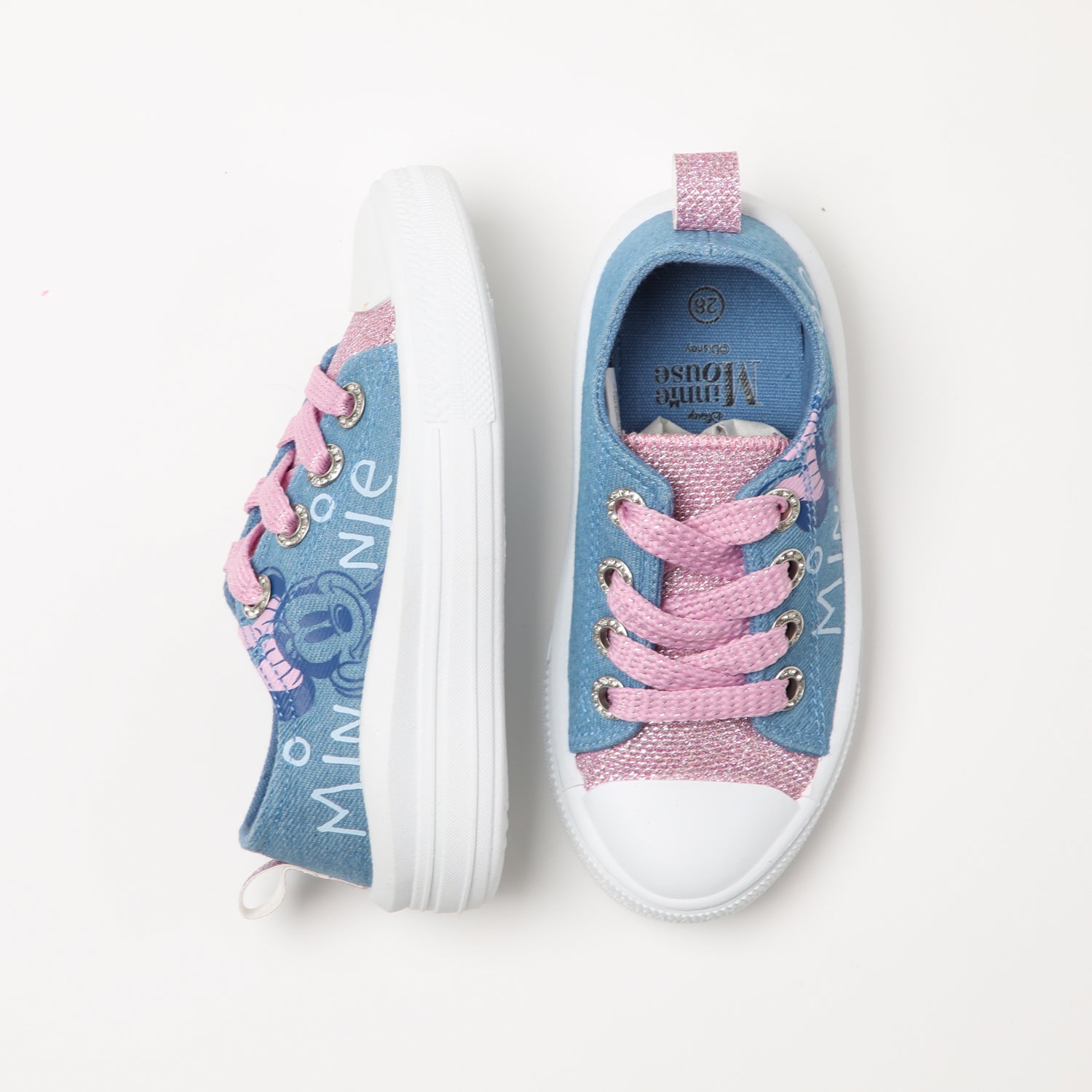 Zapatilla Lona Niña Feliz Minnie Celeste Disney