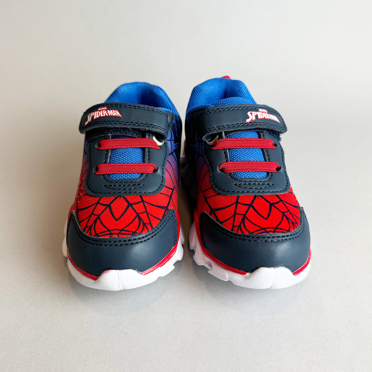 Zapatillas Con Luces Niño I Spiderman Azul Marvel
