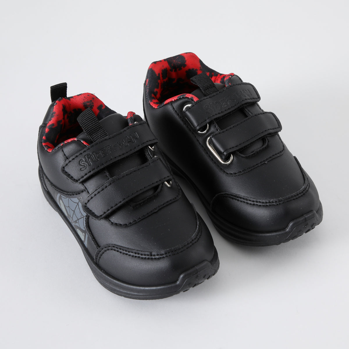 Zapatillas Escolar Niño Spiderman Face Negro Marvel