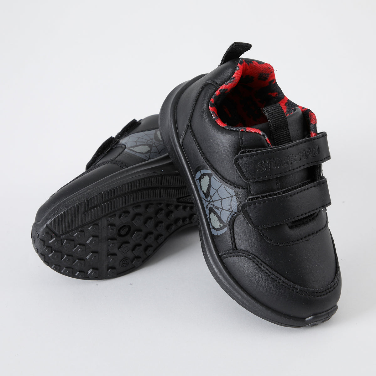 Zapatillas Escolar Niño Spiderman Face Negro Marvel