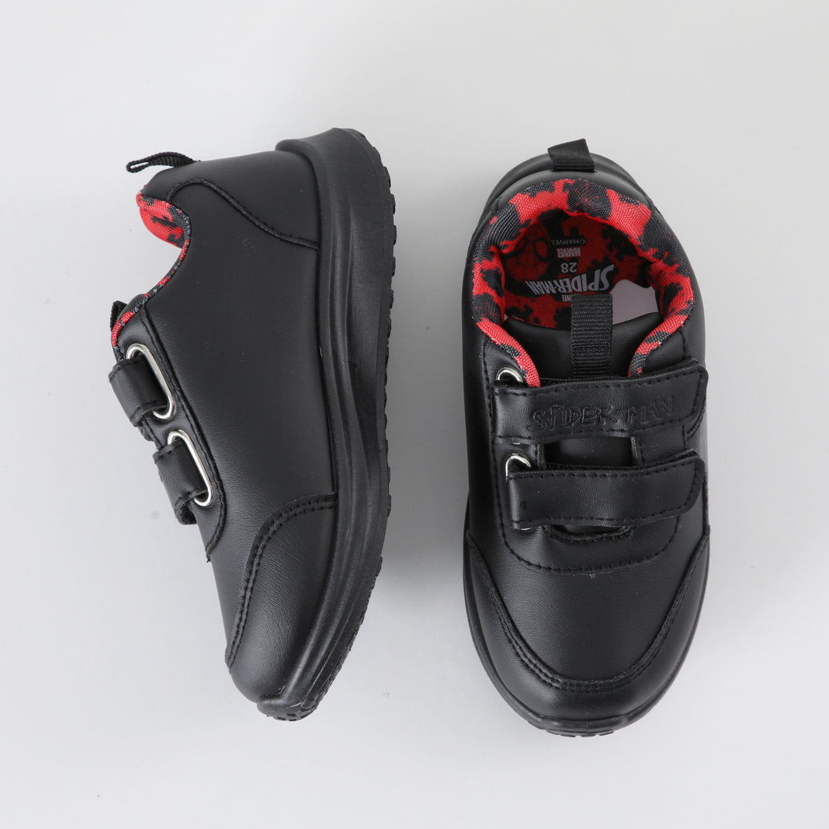 Zapatillas Escolar Niño Spiderman Face Negro Marvel