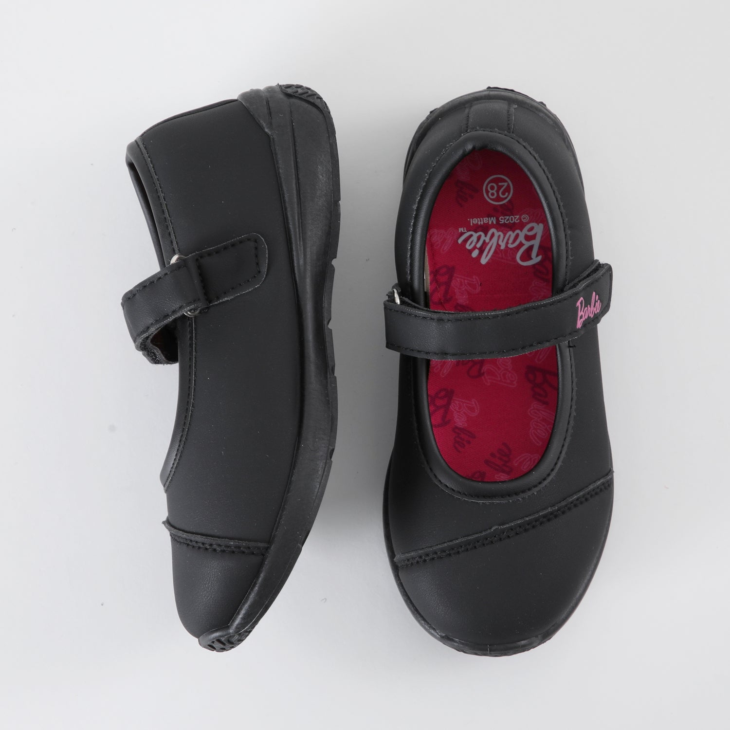 Zapatilla Escolar Niña Letters Negro Barbie