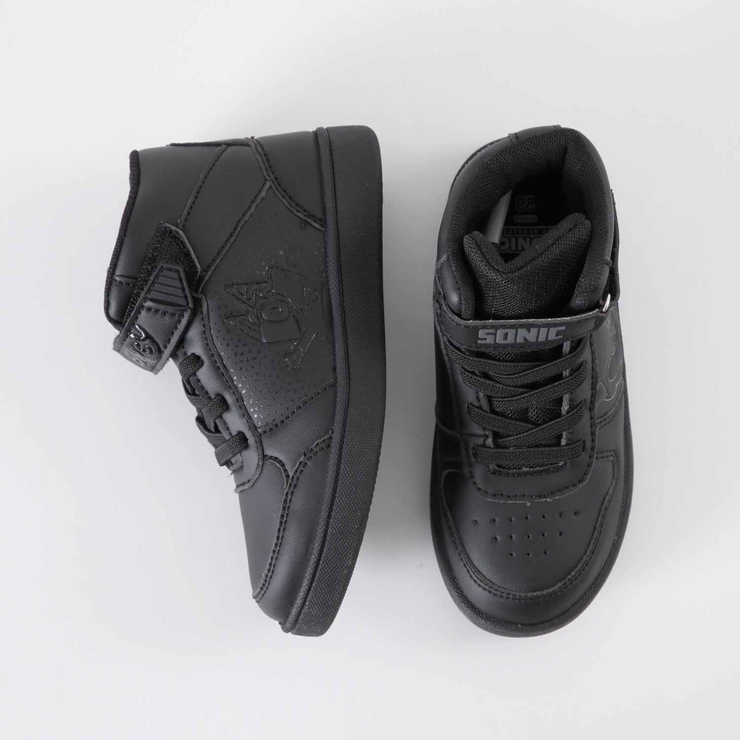 Zapatilla Escolar Niño Caña Negro Sonic