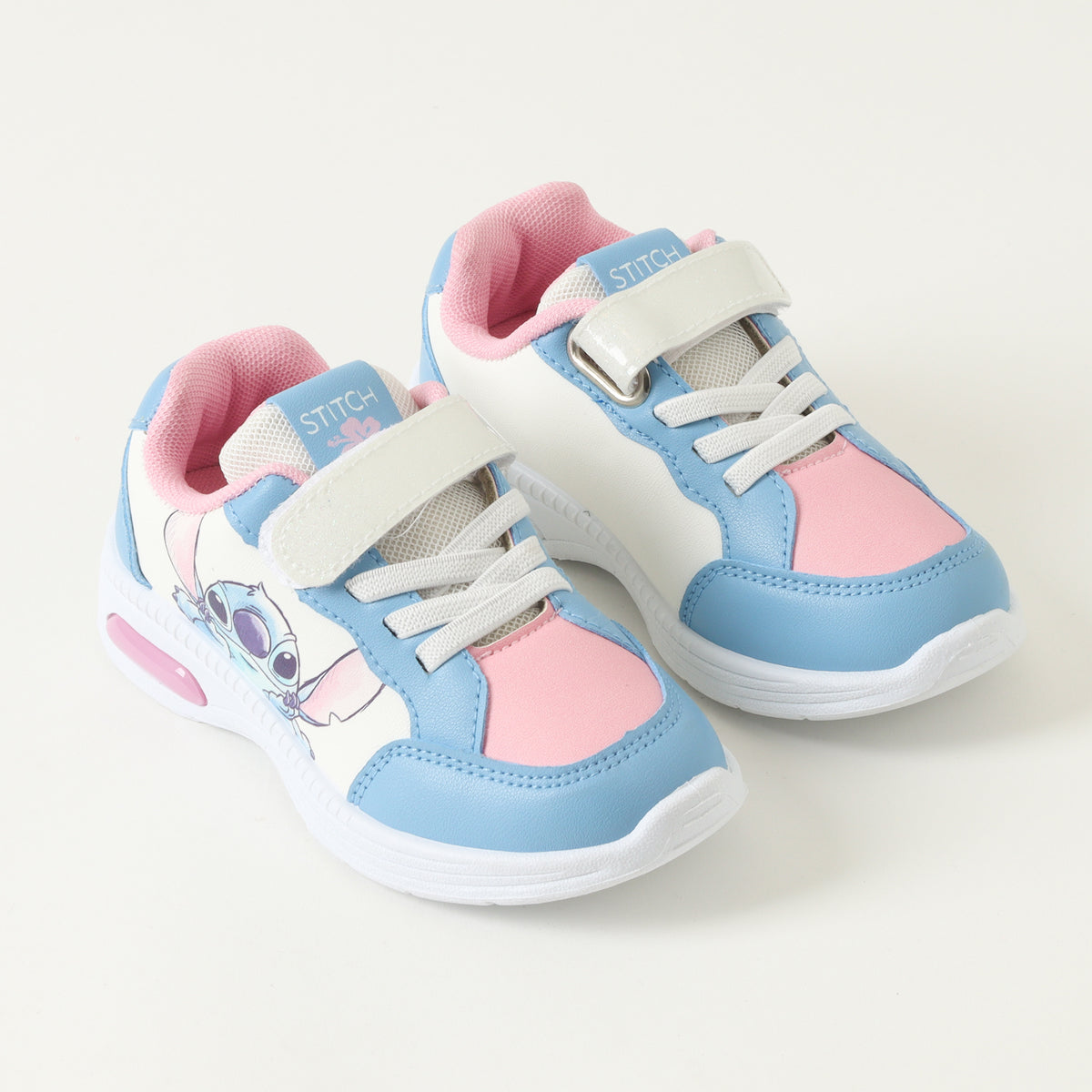 Zapatillas Con Luces Niña Lilo & Stitch Looking Cute Celeste Disney