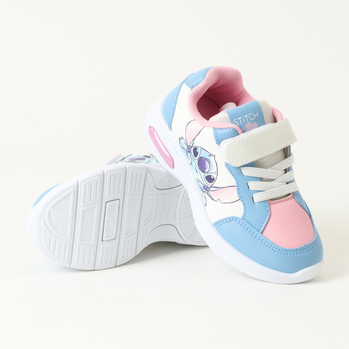 Zapatillas Con Luces Niña Lilo & Stitch Looking Cute Celeste Disney
