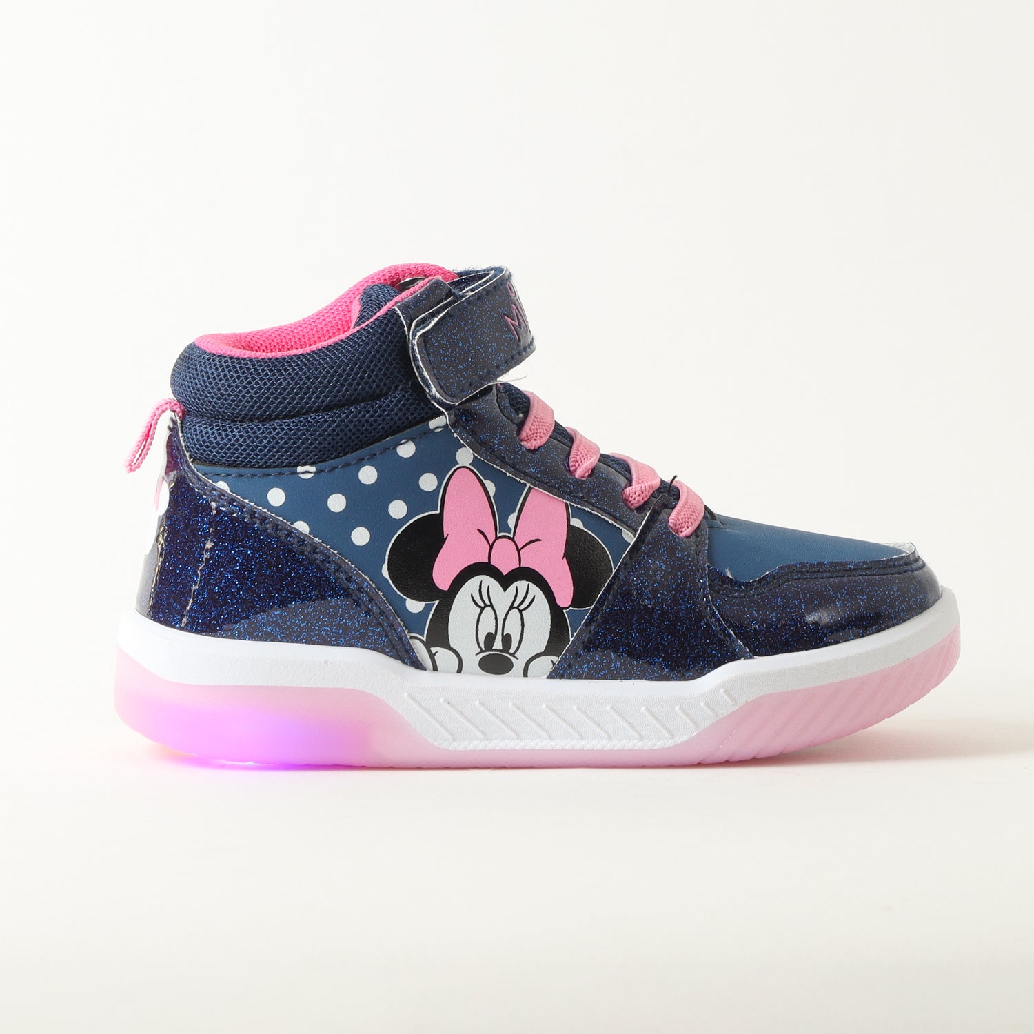 Zapatilla Con Luces Niña Minnie Spying Azul Disney
