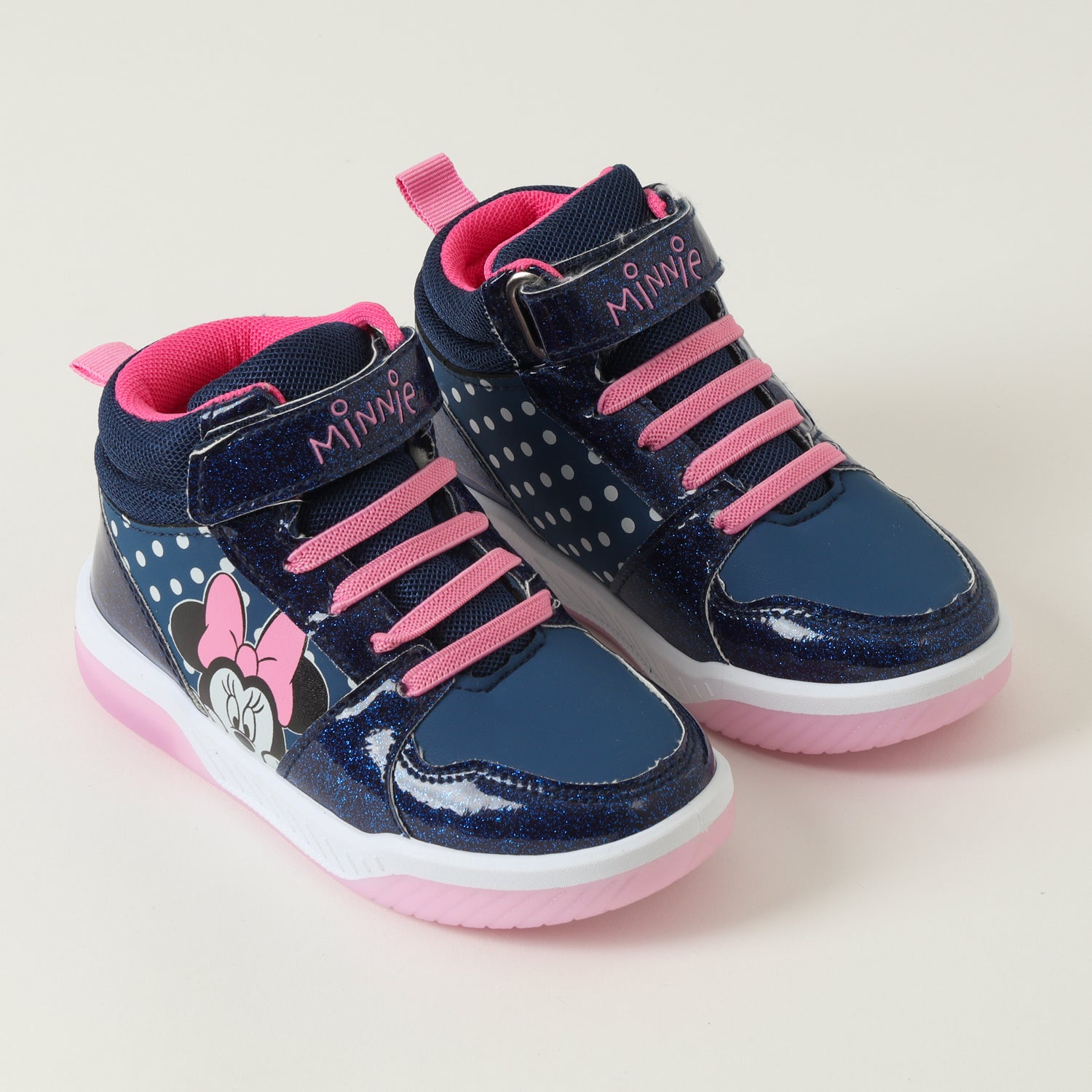 Zapatilla Con Luces Niña Minnie Spying Azul Disney