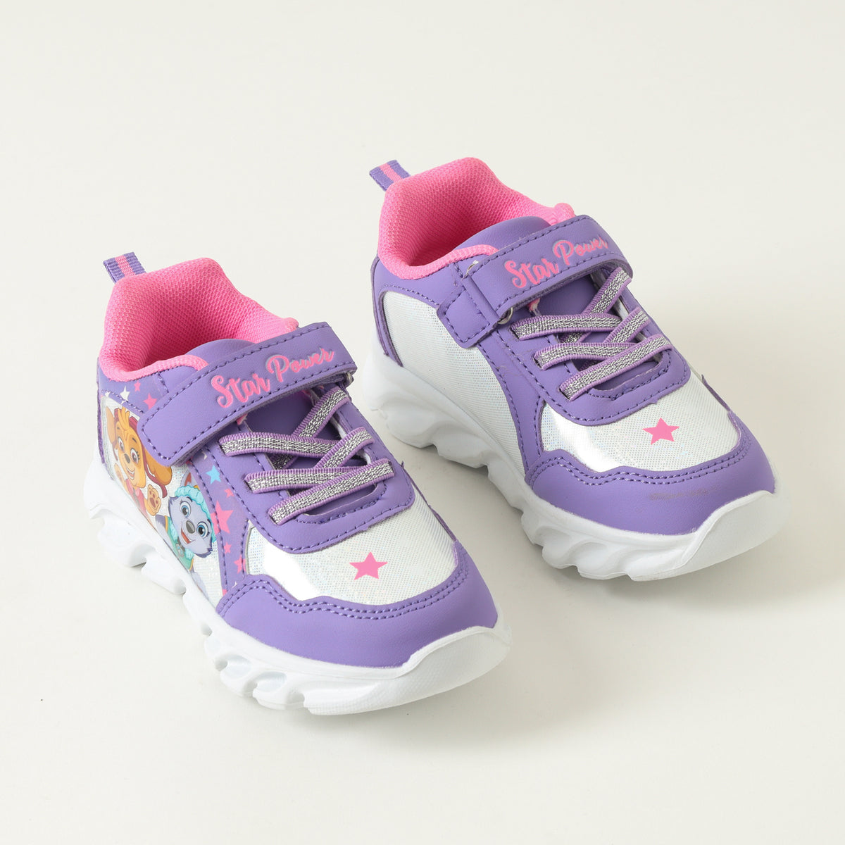 Zapatillas Con Luces Niña Stars Morado Paw Patrol