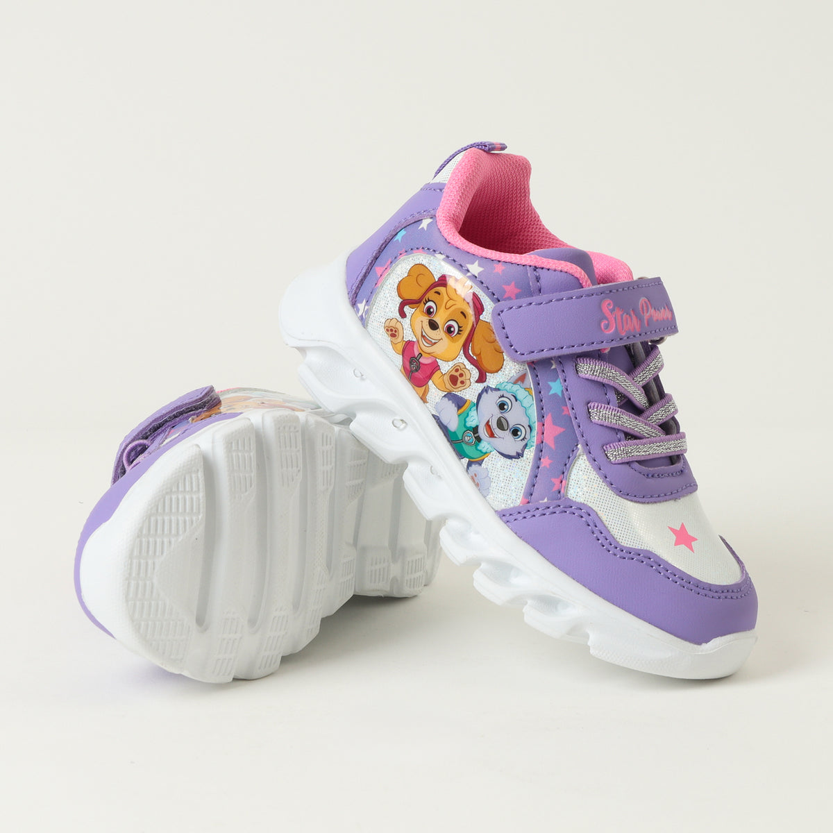 Zapatillas Con Luces Niña Stars Morado Paw Patrol