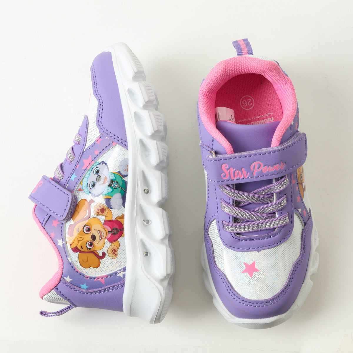 Zapatillas Con Luces Niña Stars Morado Paw Patrol
