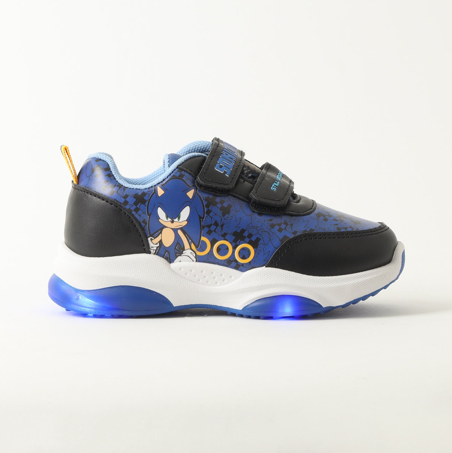 Zapatilla Con Luces Niño Serious Azul Sonic
