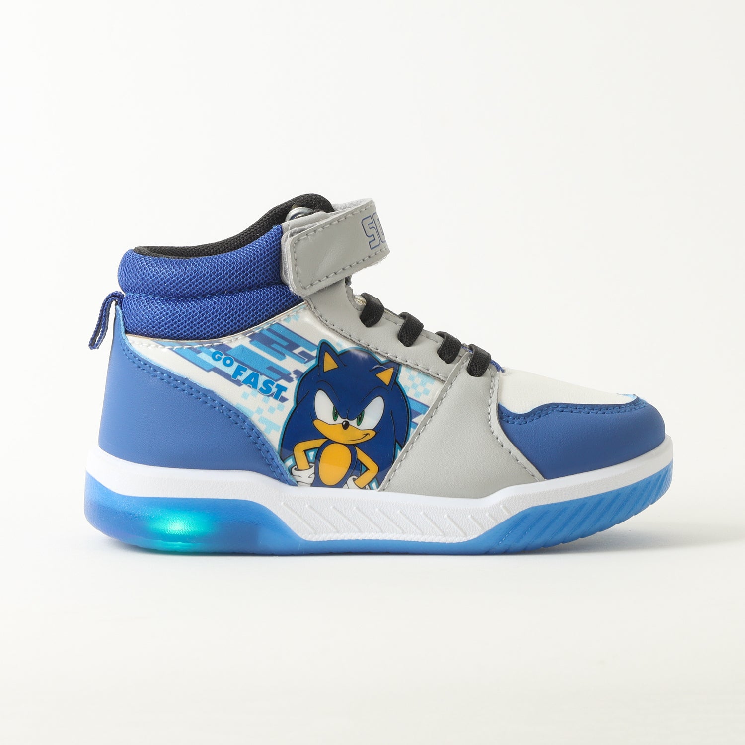 Zapatilla Con Luces Niño Go Fast Azul Sonic