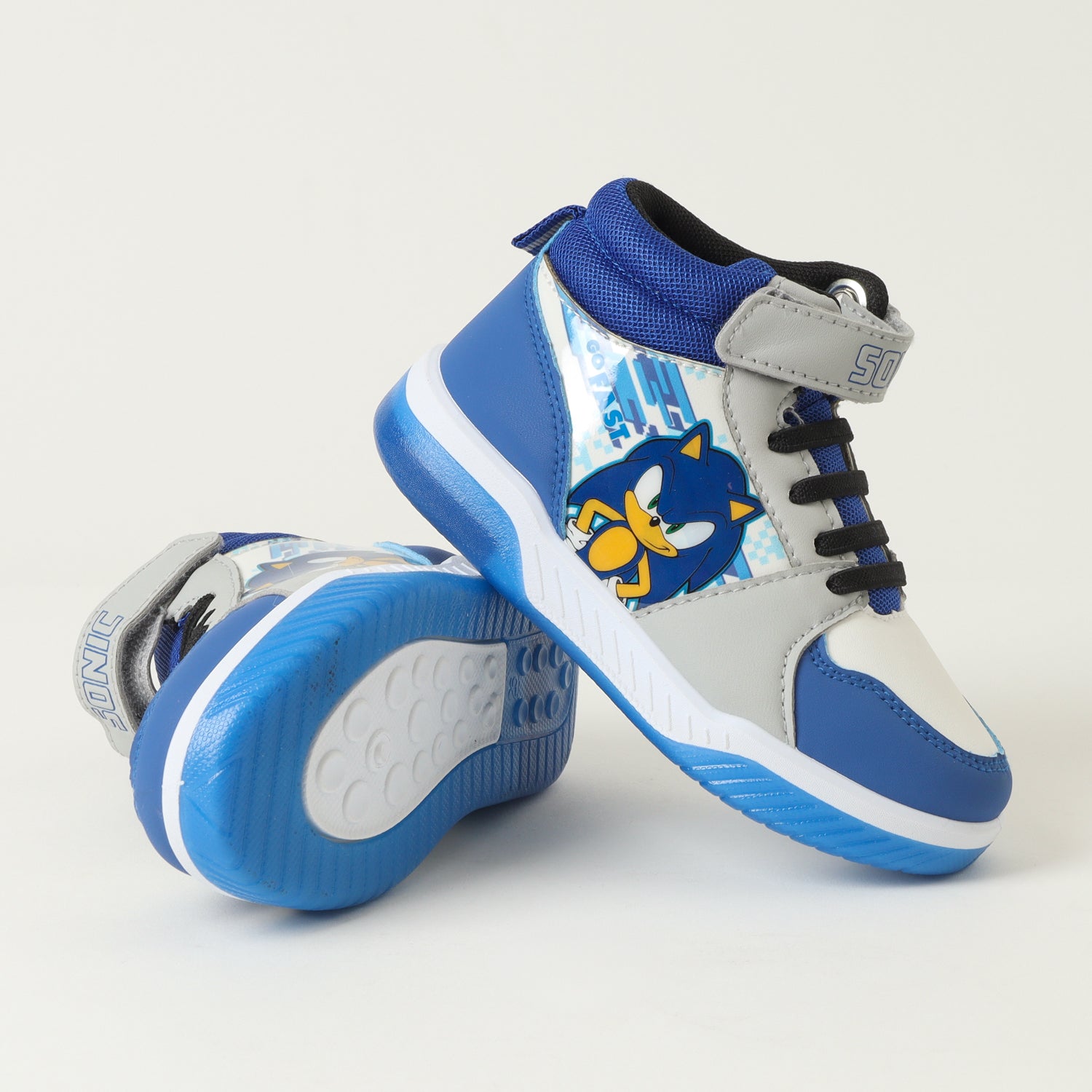 Zapatilla Con Luces Niño Go Fast Azul Sonic