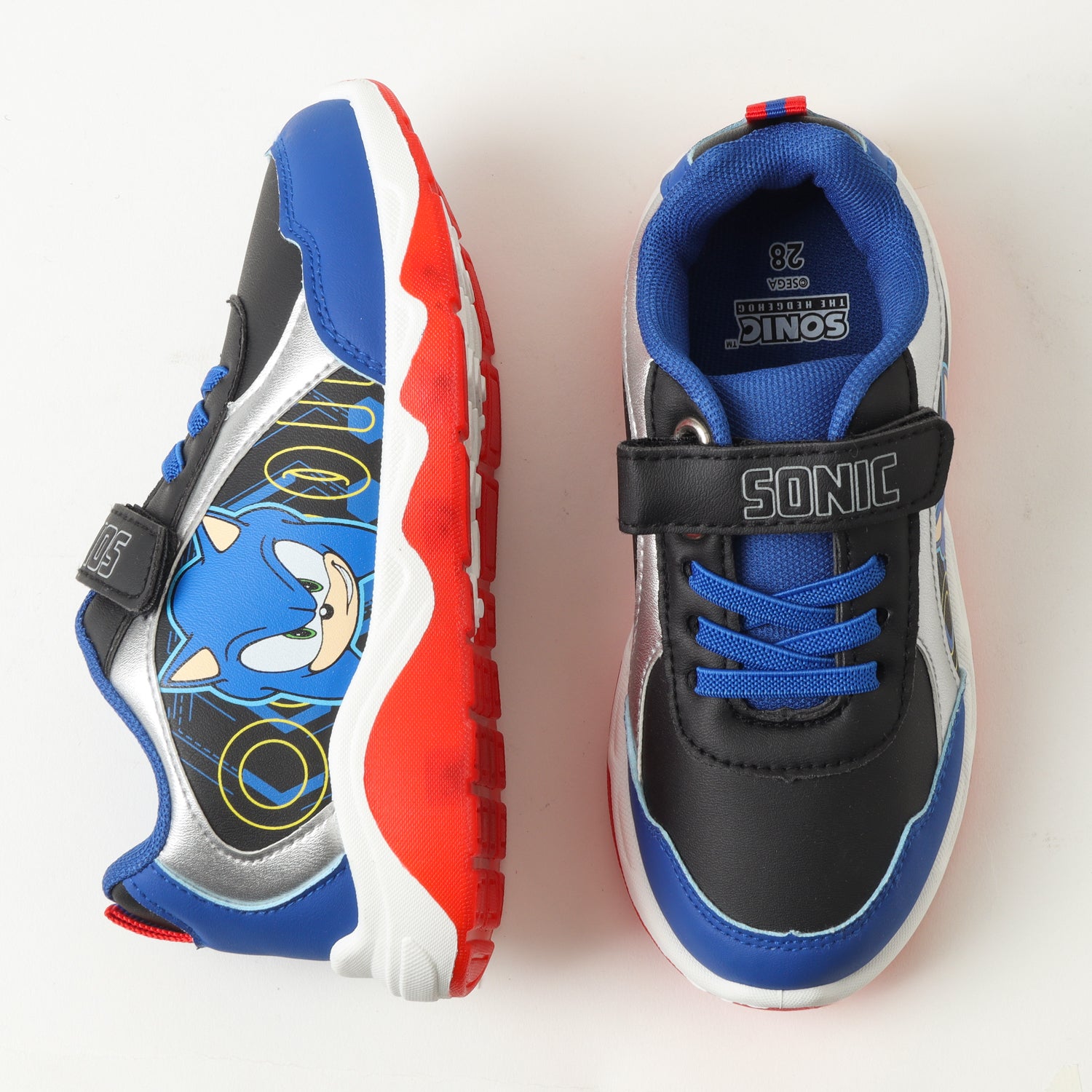 Zapatilla Con Luces Niño Challenging Azul Sonic