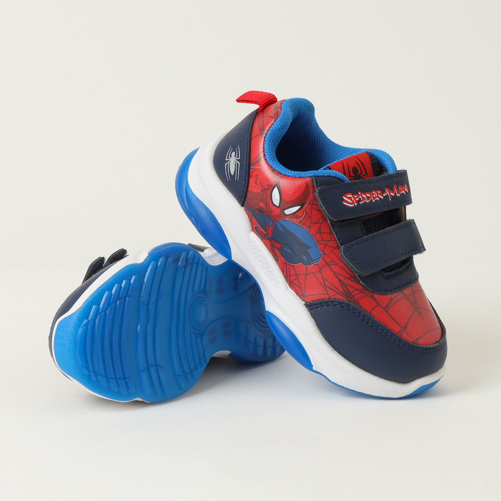 Zapatilla Con Luces Niño Spiderman Webfoot Rojo Marvel