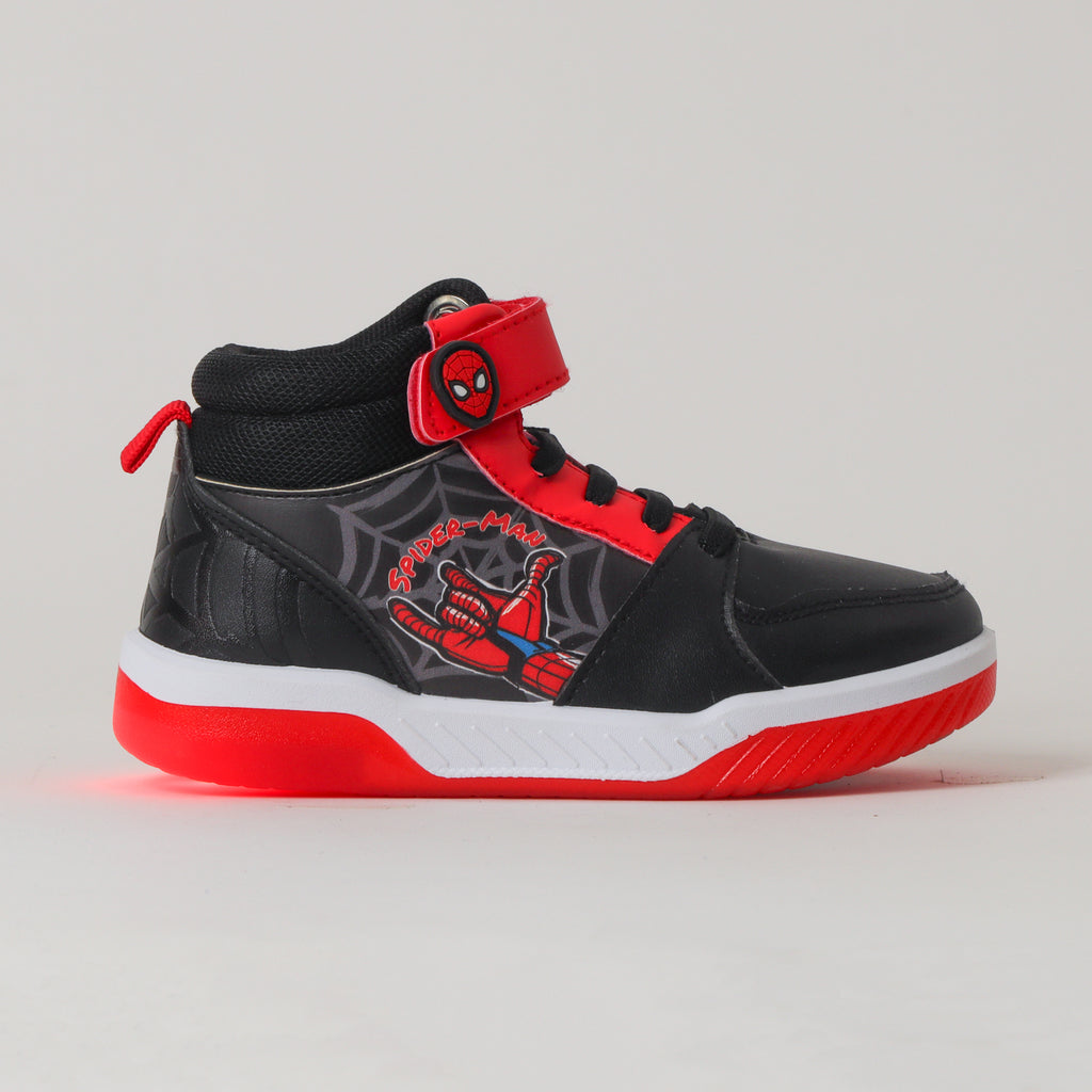 Zapatilla Con Luces Niño Spiderman Hand Gesture Negro Marvel