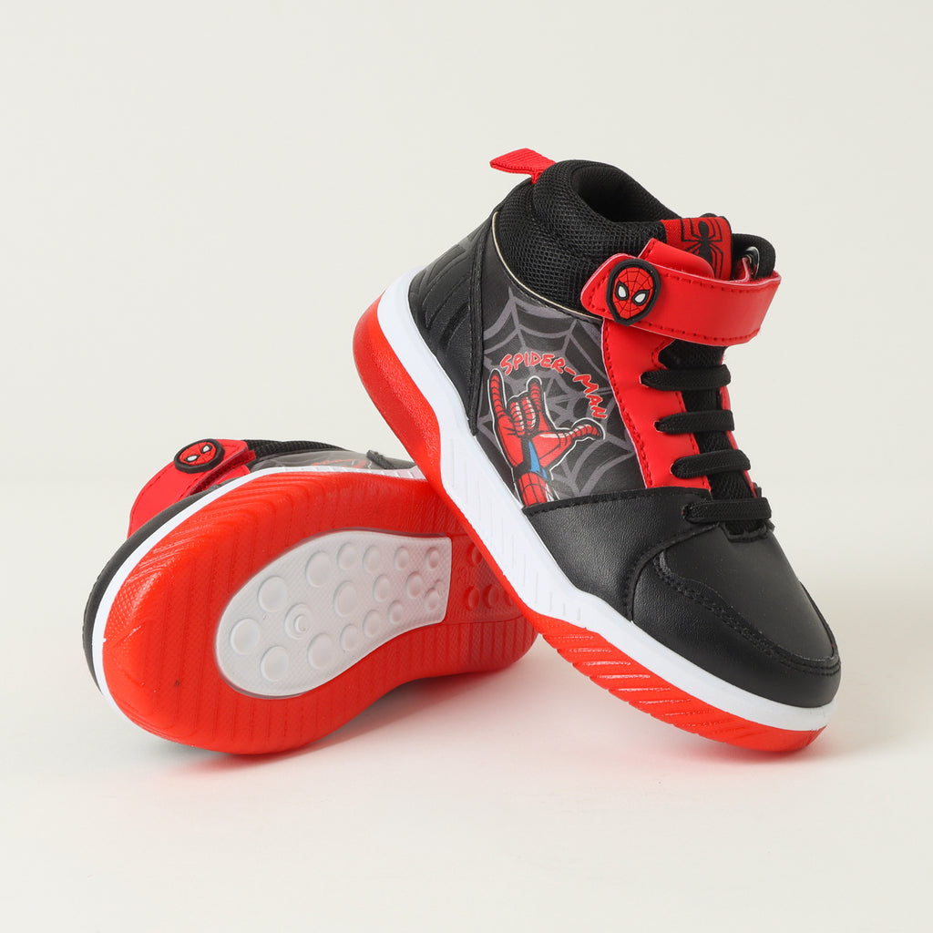 Zapatilla Con Luces Niño Spiderman Hand Gesture Negro Marvel