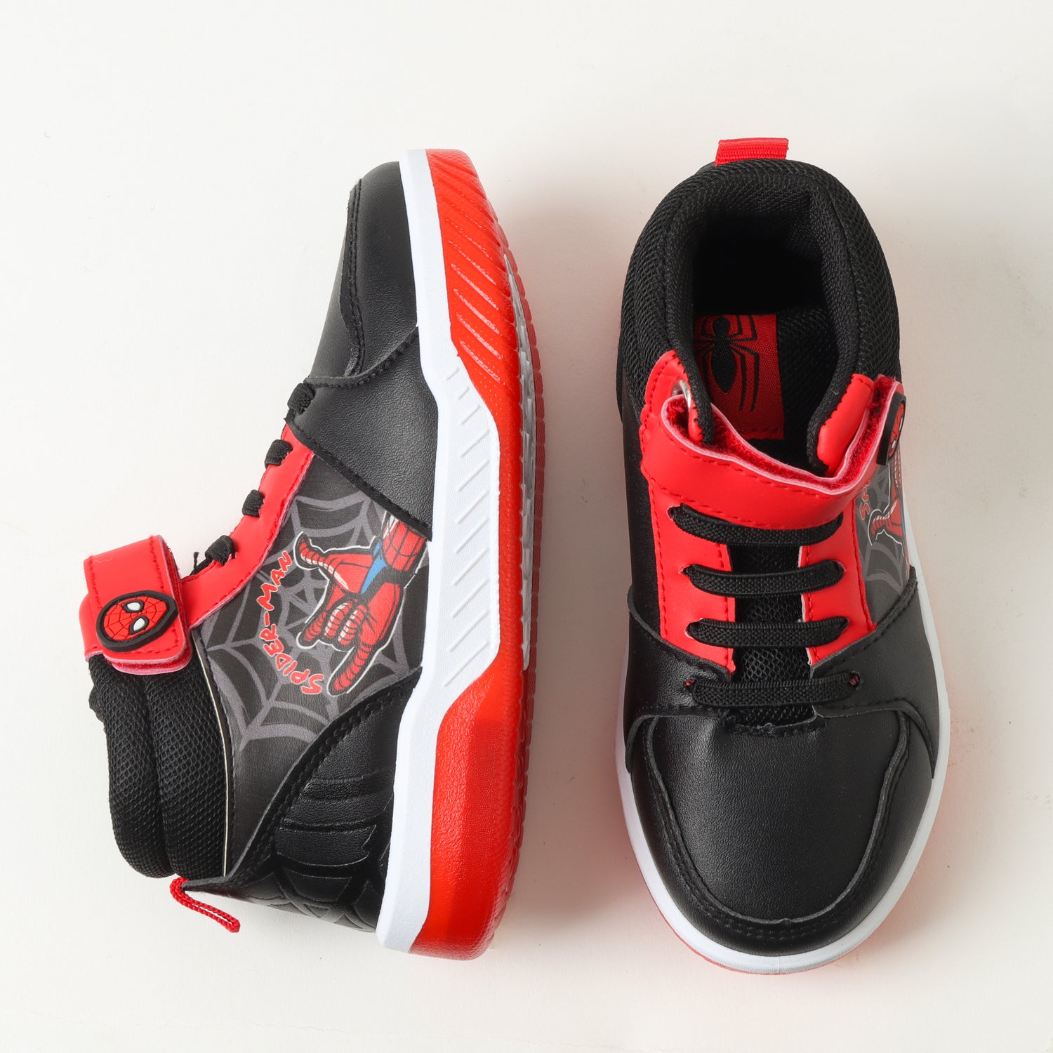 Zapatillas Con Luces Niño Spiderman Hand Gesture Negro Marvel