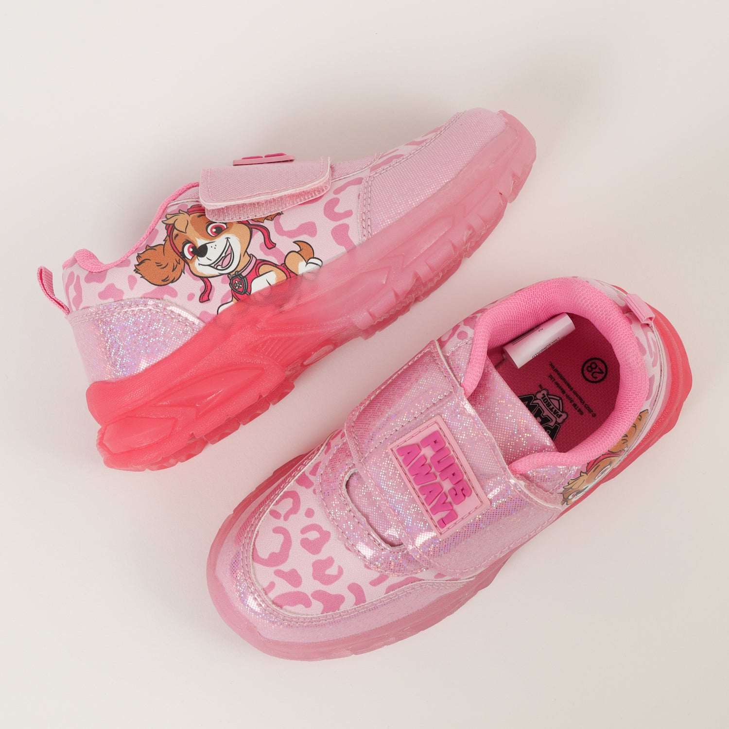Zapatilla Con Luces Niña Skye Pups Way Rosado Paw Patrol