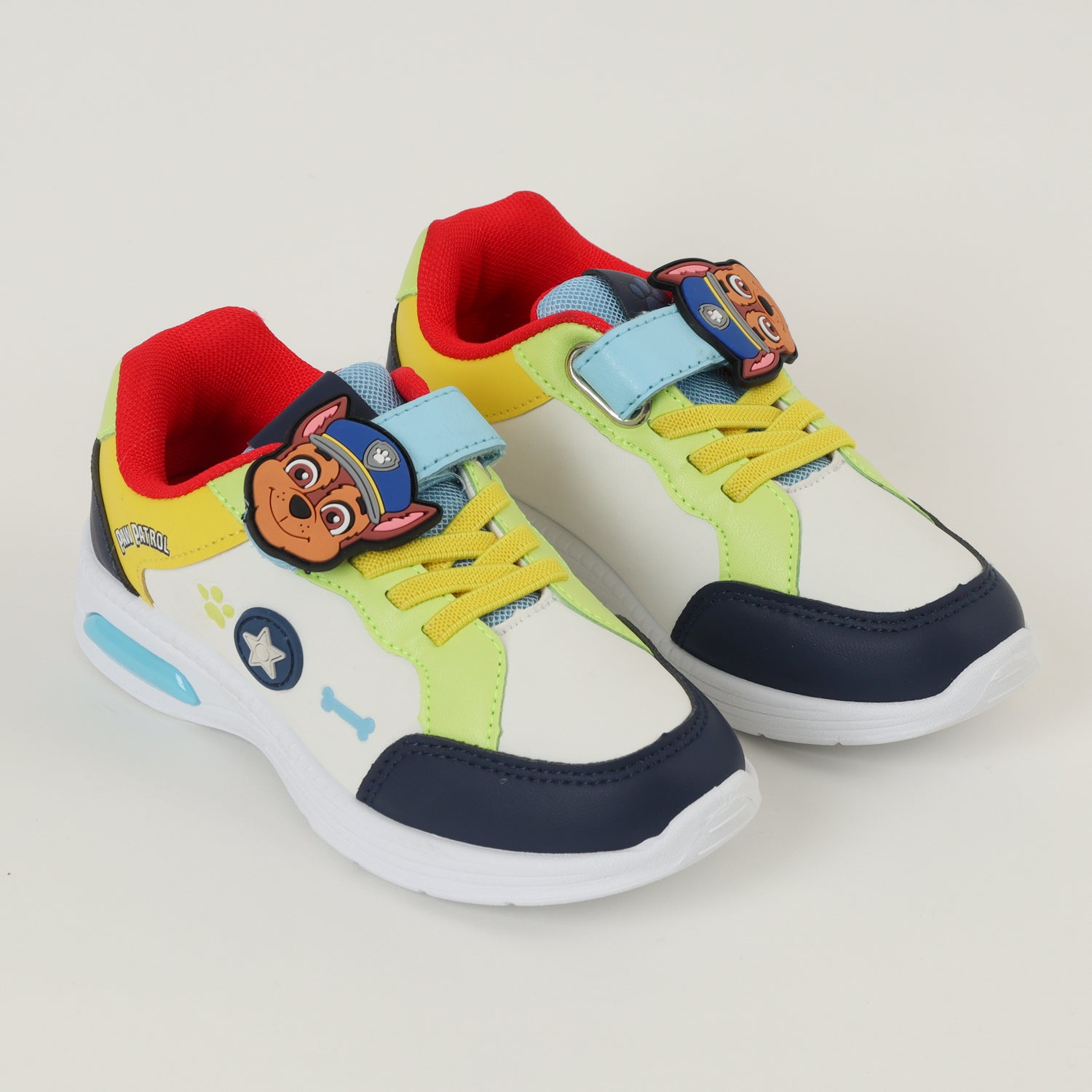 Zapatilla Con Luces Niño Chase Iconos Blanco Paw Patrol
