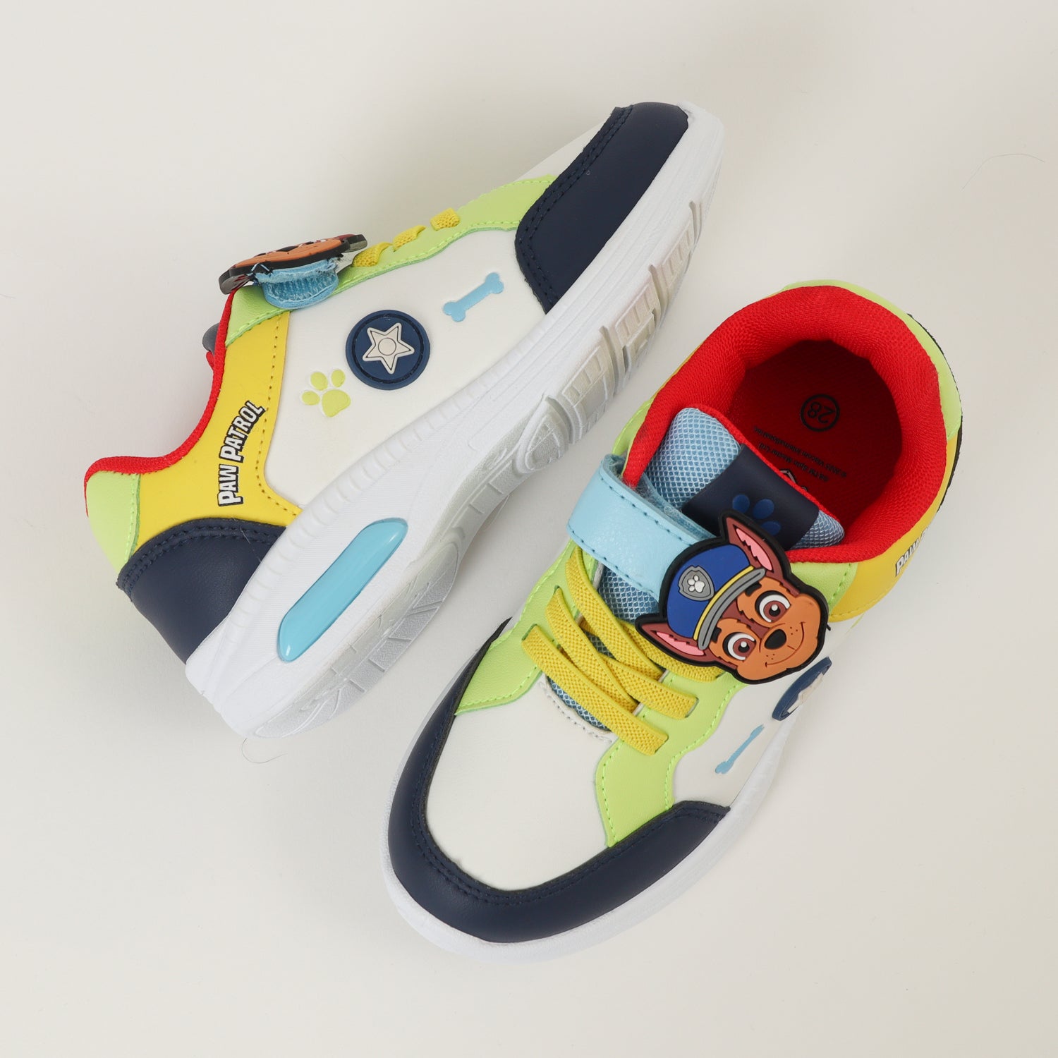 Zapatilla Con Luces Niño Chase Iconos Blanco Paw Patrol