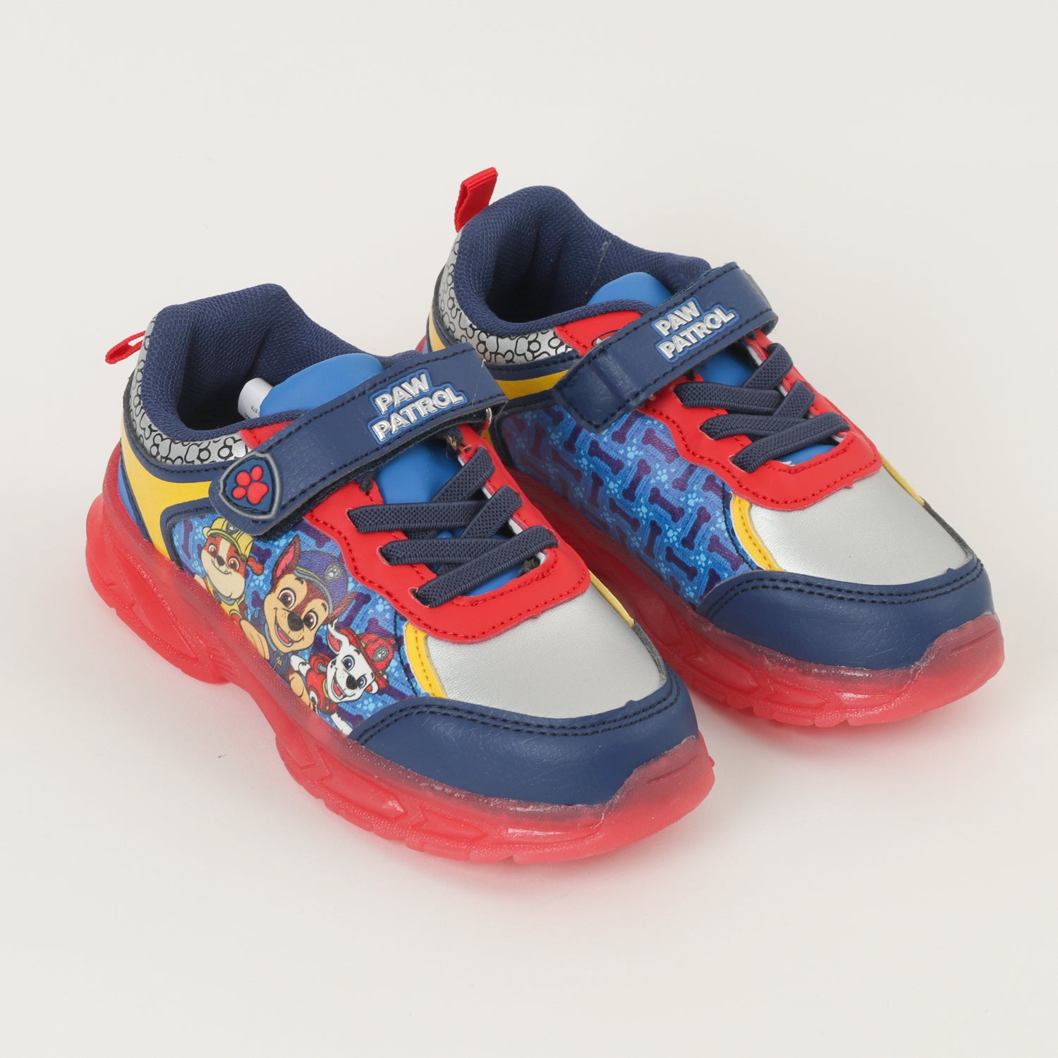 Zapatillas Con Luces Niño Chase Y Sus Amigos Rojo Paw Patrol