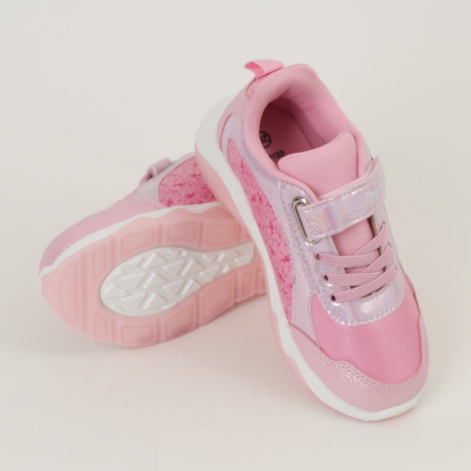 Zapatilla Con Luces Niña Minnie Full Print Rosado Disney