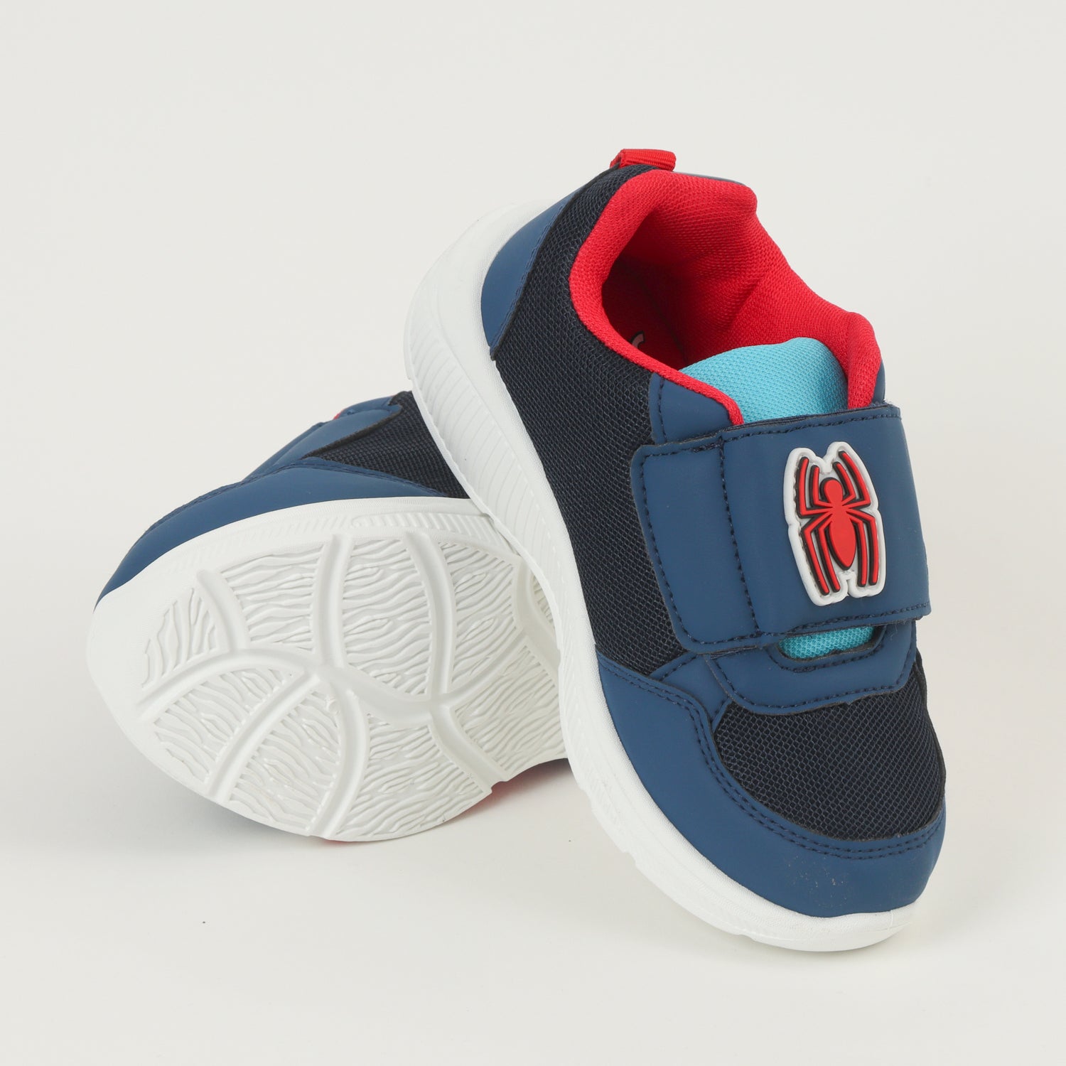 Zapatilla Con Luces Niño Spiderman Rayos Azul Marvel