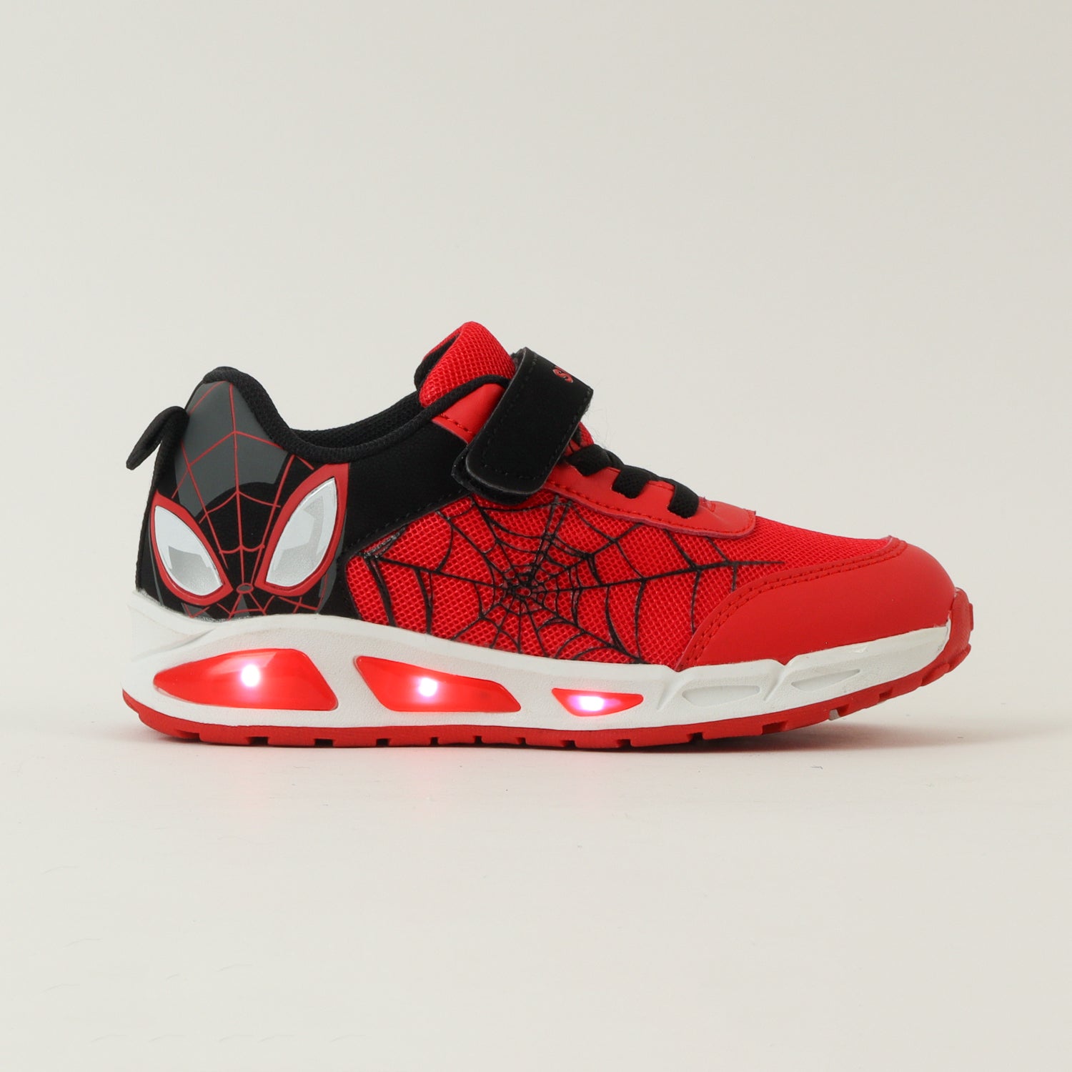 Zapatilla Con Luces Niño Spiderman Ojos Rojo Marvel