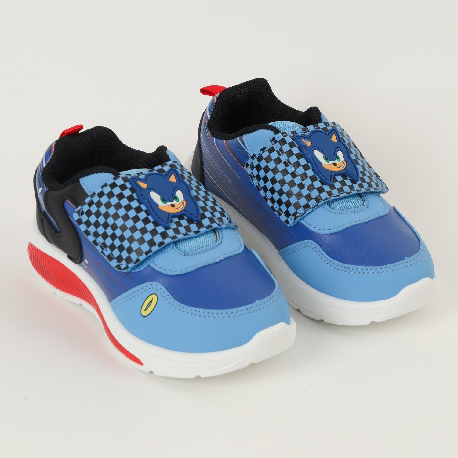 Zapatilla Con Luces Niño Cuadrille Azul Sonic