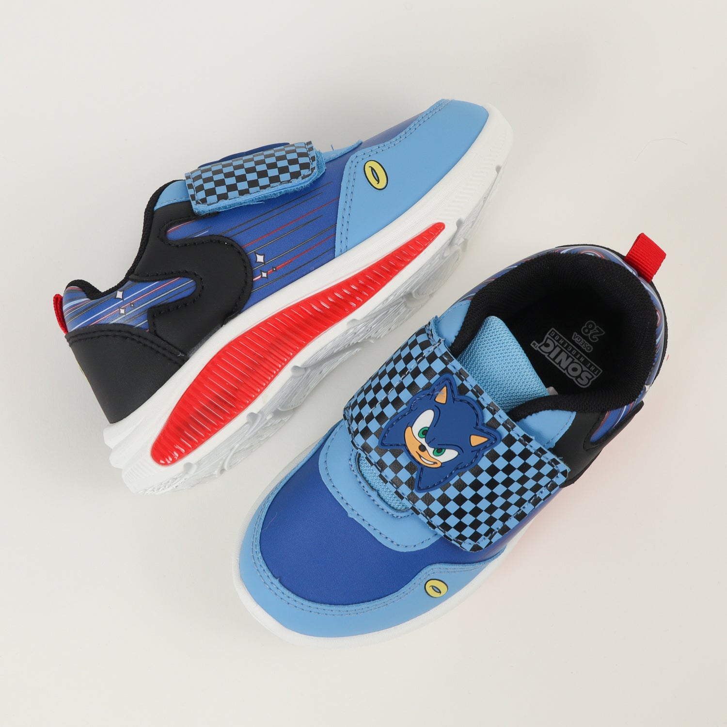 Zapatilla Con Luces Niño Cuadrille Azul Sonic
