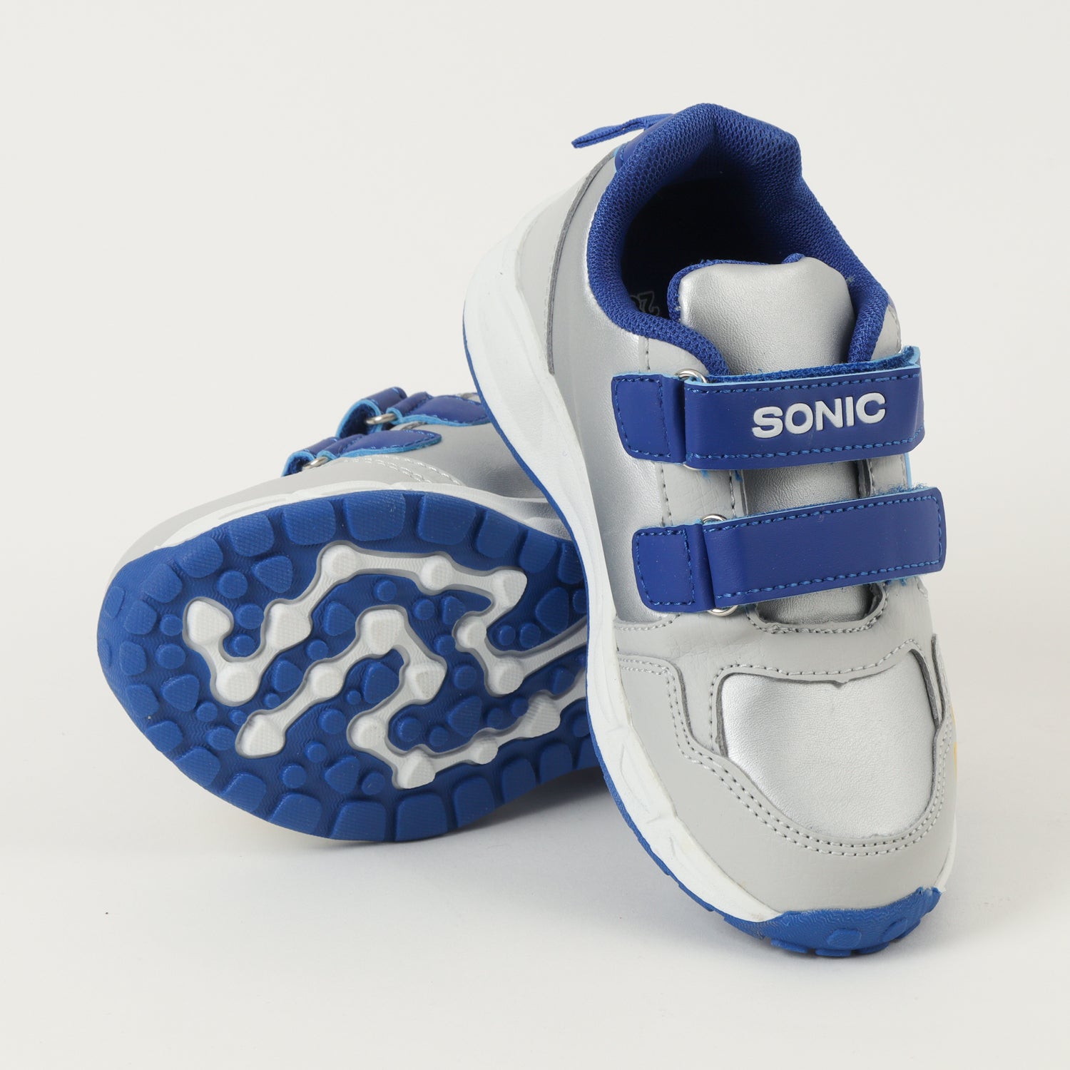 Zapatilla Con Luces Niño Face Gris Sonic