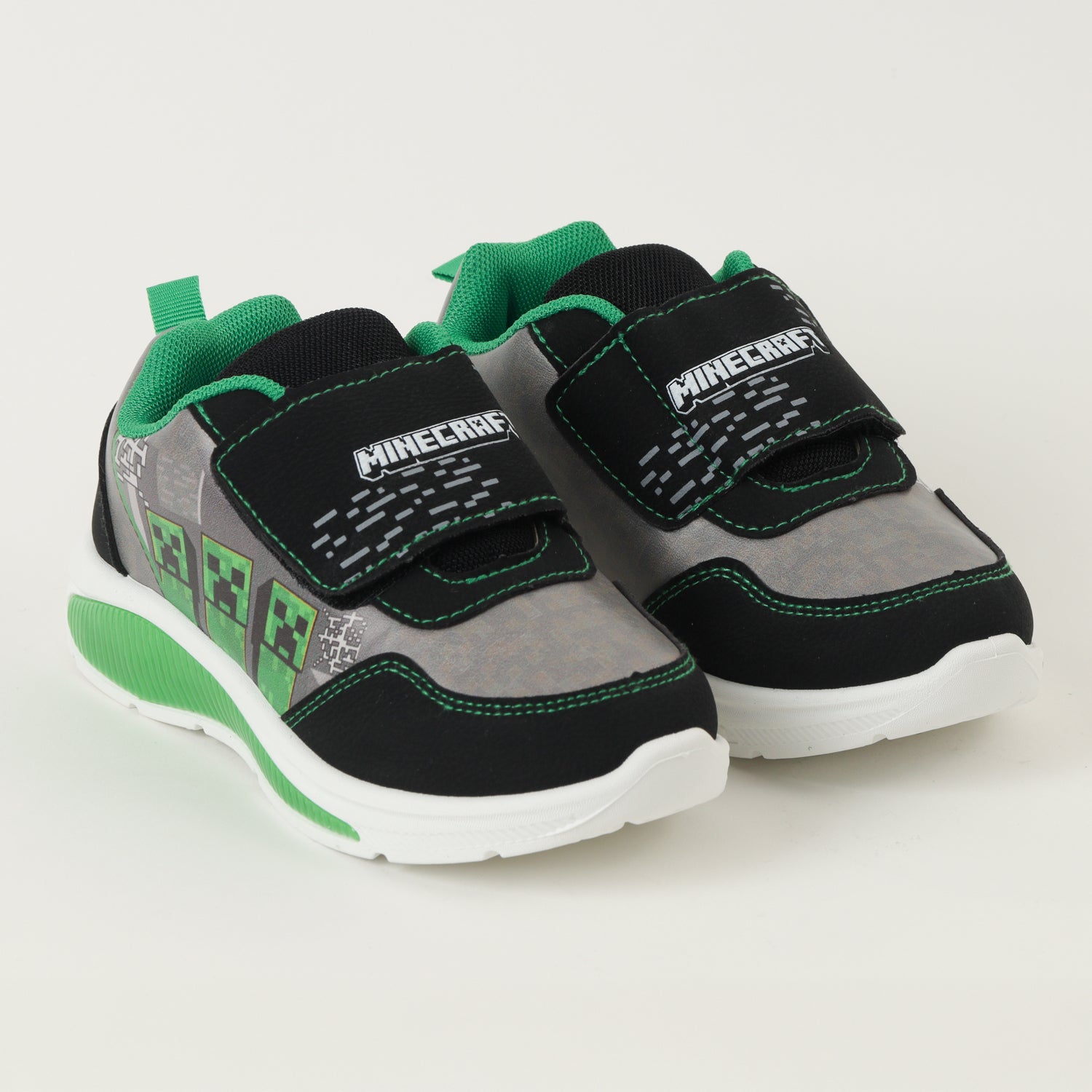 Zapatilla Con Luces Niño Tnt Gris Minecraft