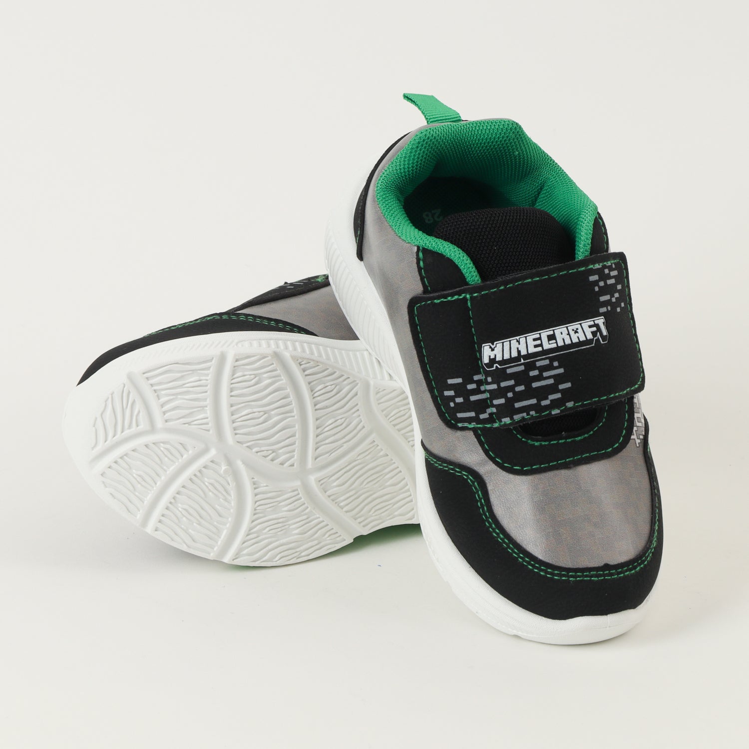 Zapatilla Con Luces Niño Tnt Gris Minecraft