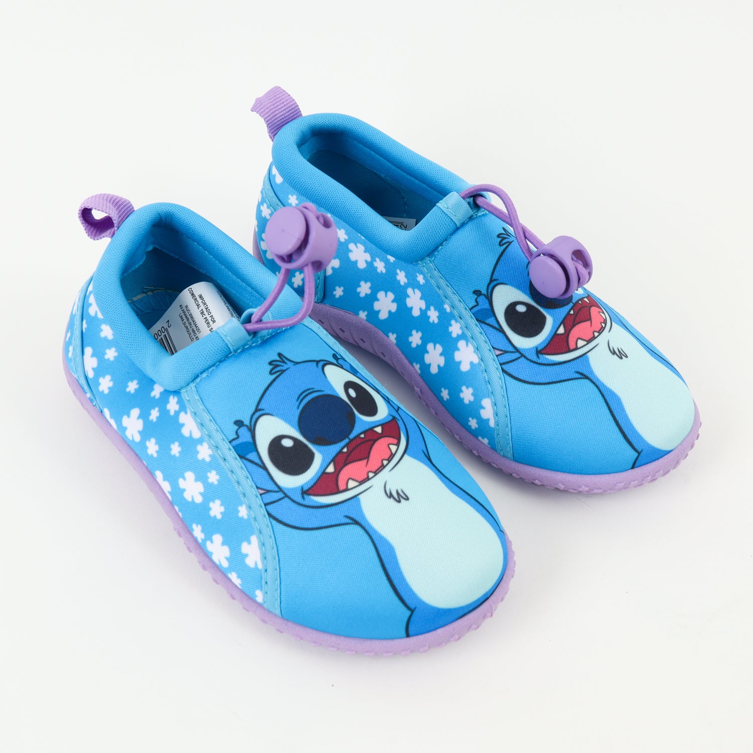 Zapato De Agua Niña Celeste Flores Lilo & Stitch Disney