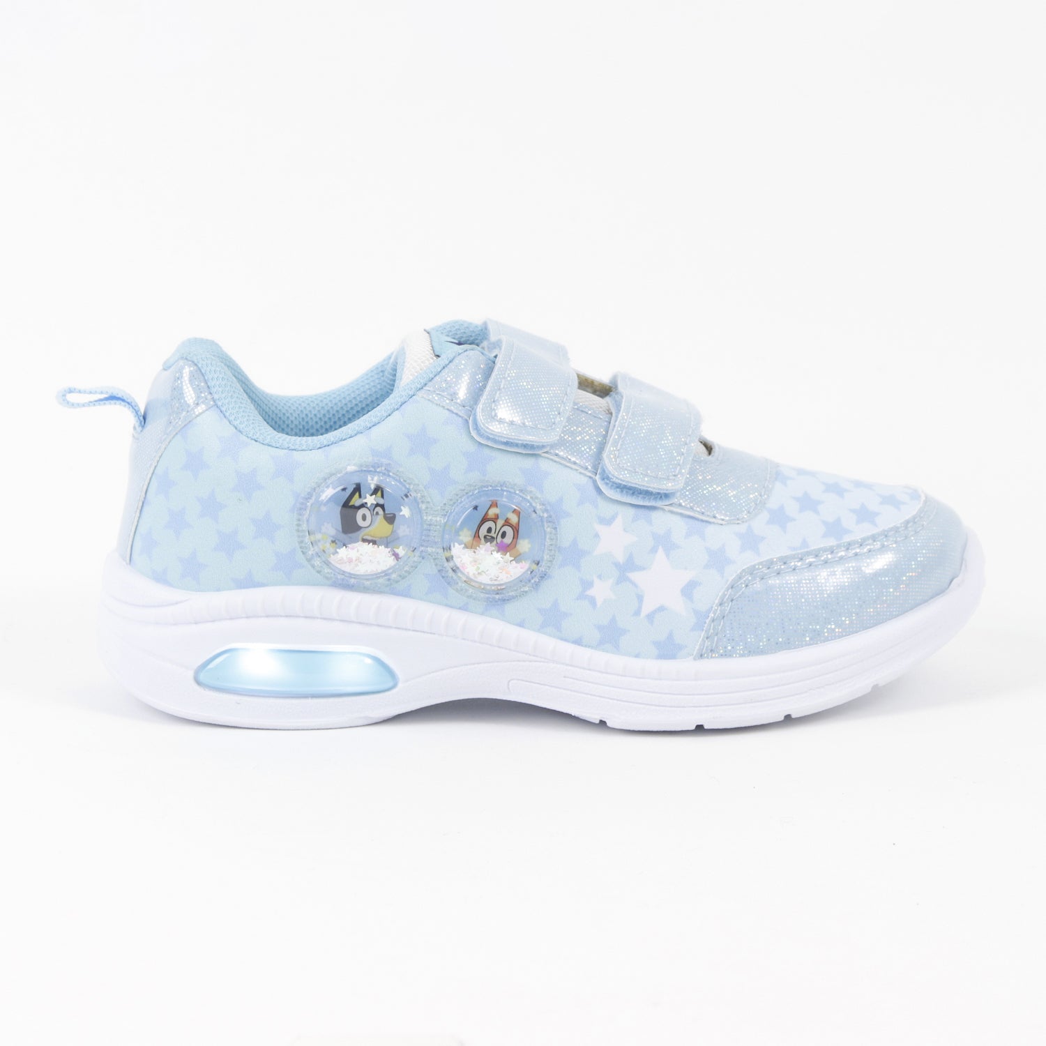 Zapatillas con luces Niña Celeste Estrellas Bluey