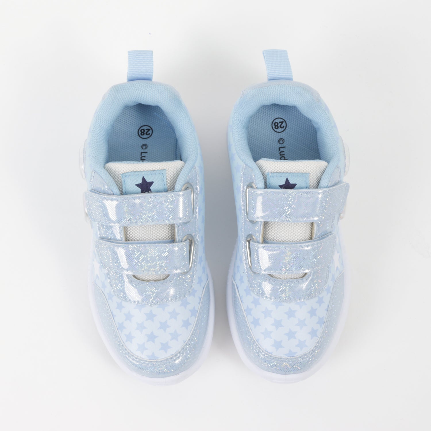 Zapatillas con luces Niña Celeste Estrellas Bluey